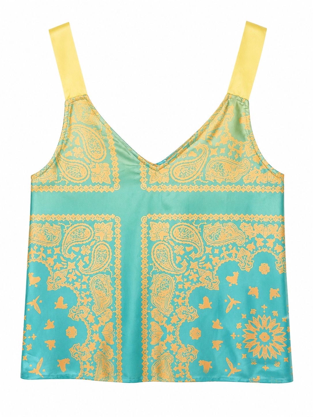 V TOP BANDANA GREEN GRADIENT MCL12133