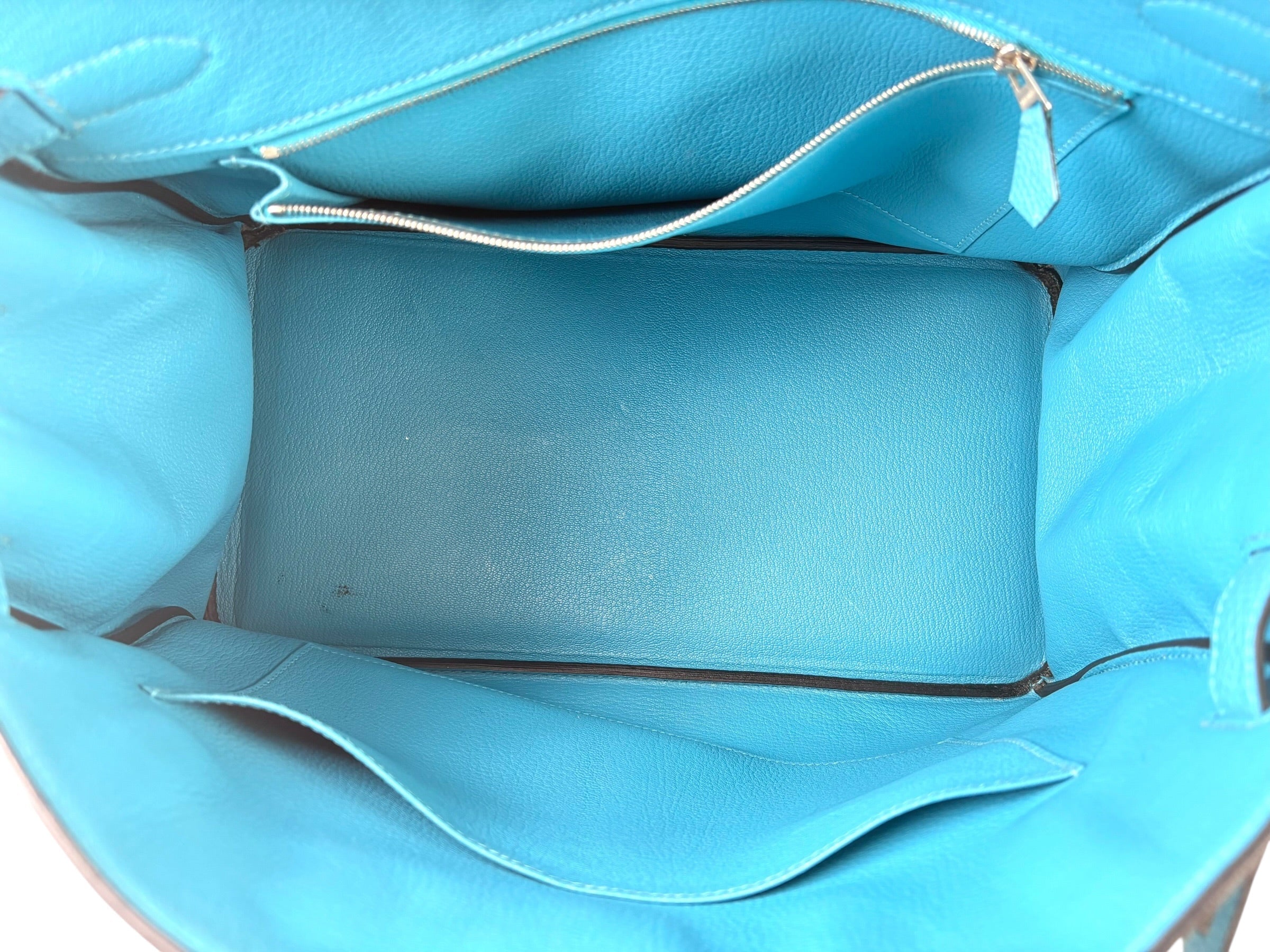 Hermes Birkin Blue 35cm Togo PHW Bag