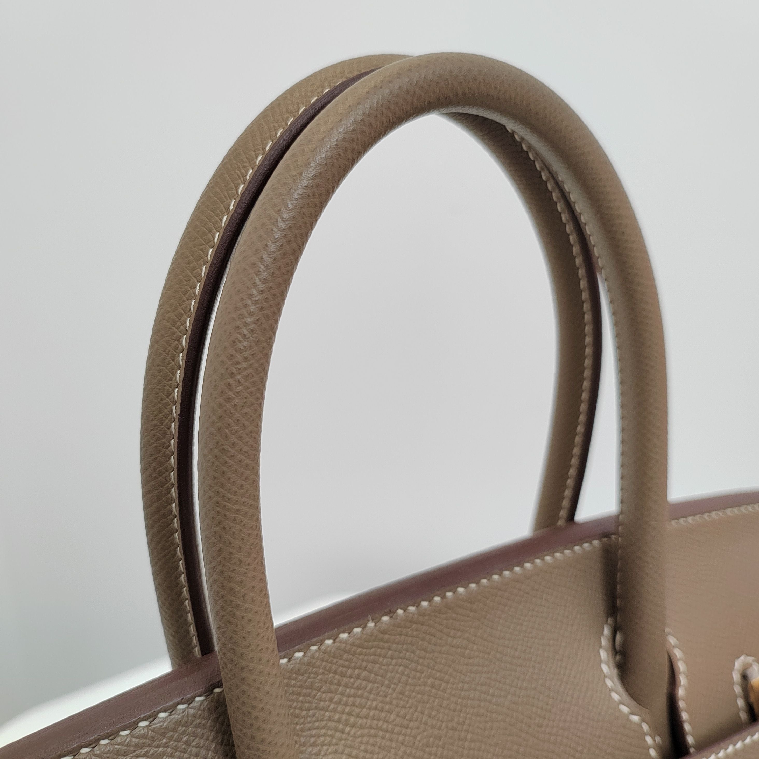 Hermès Birkin 30 Etoupe Epsom Leather GHW -Stamp Z