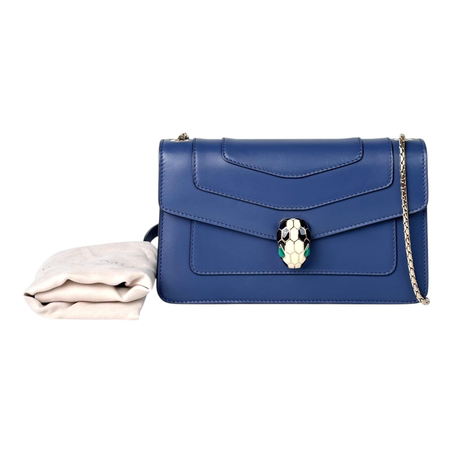 Bvlgari Serpenti Mini Blue Cross Body Bag