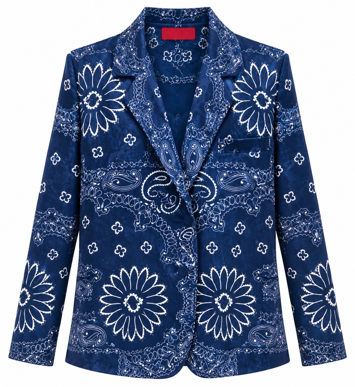 JUSTIN JACKET VELVET BANDANA NAVY SILK LINING MCL13271