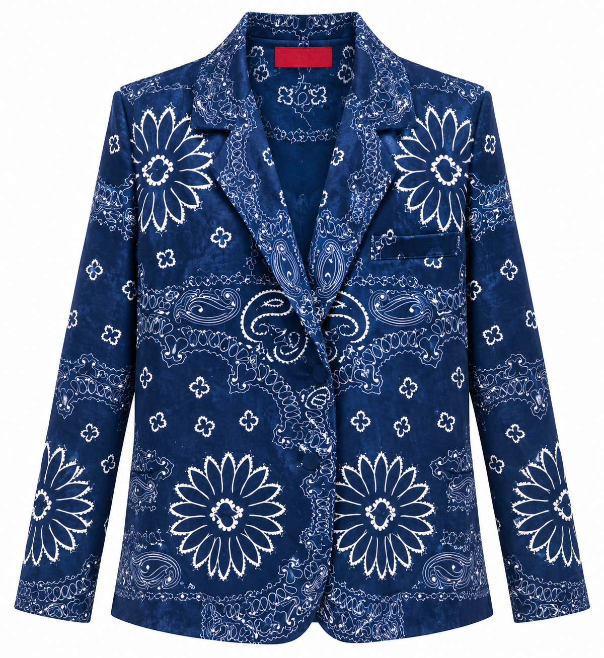 JUSTIN JACKET VELVET BANDANA NAVY SILK LINING MCL13271