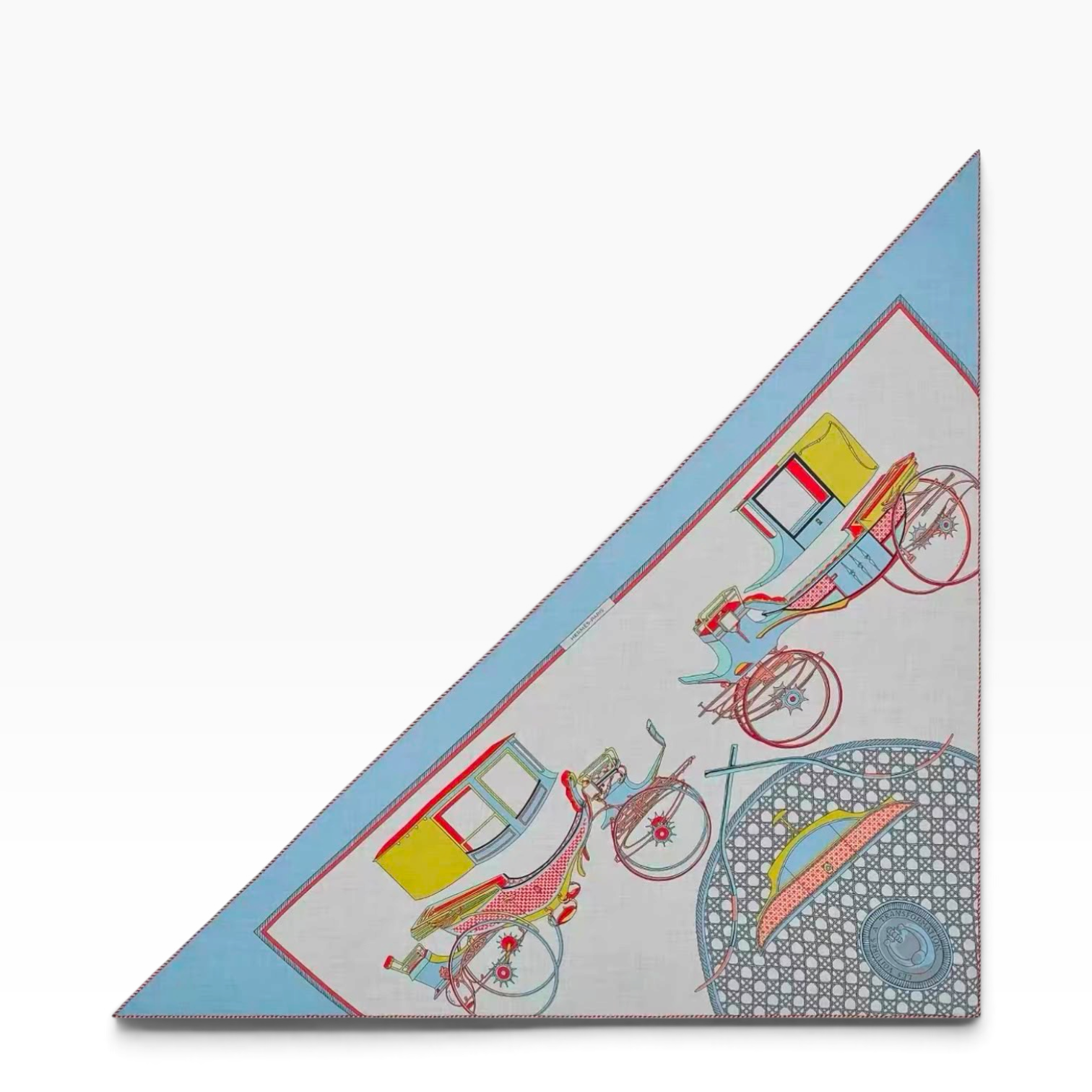 Hermes 140cm Cashmere/ Silk Large Triangle Scarf - in Box
