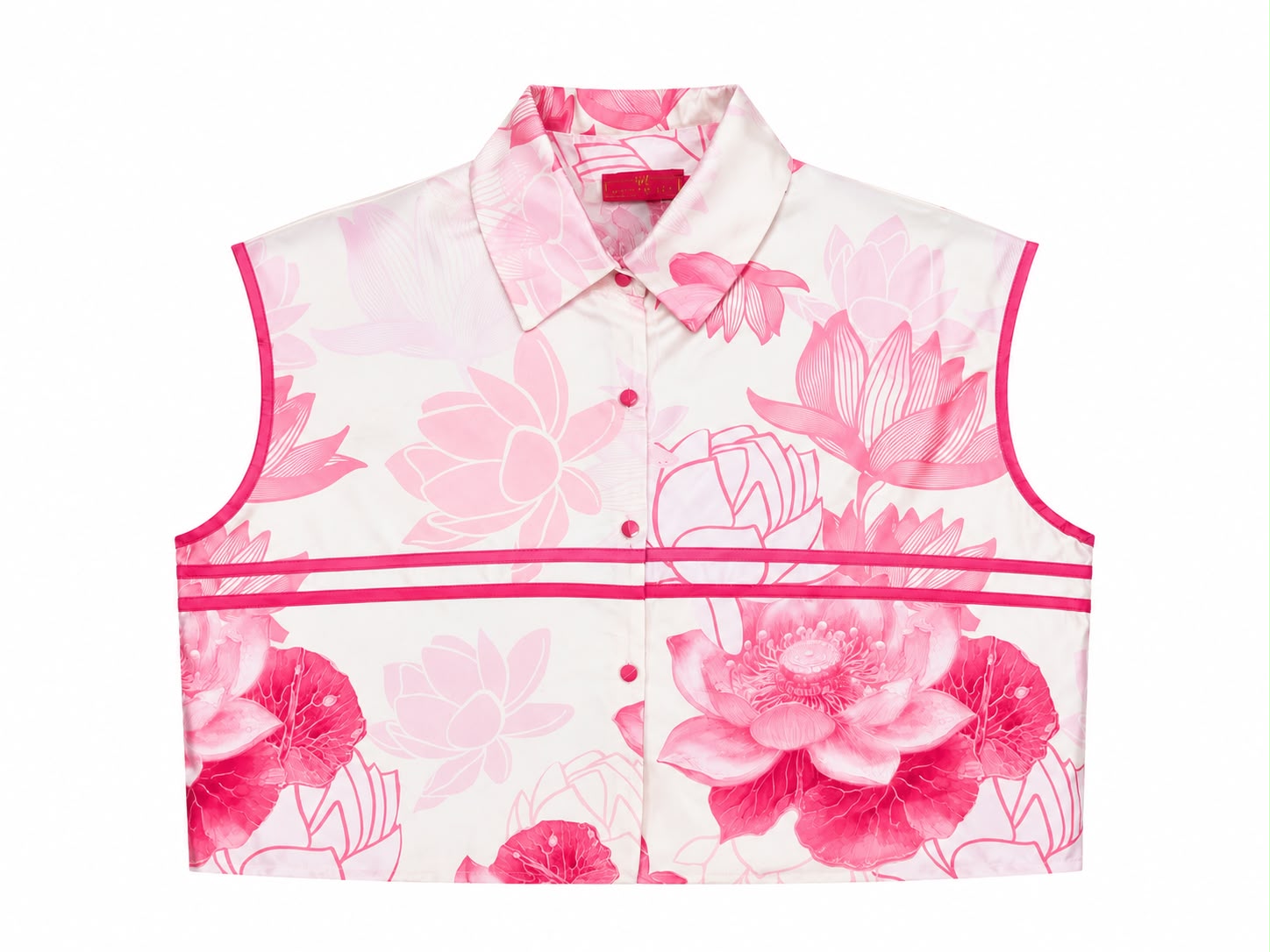 SHIRT SHANNOU SIDE DETAIL BANDS LOTUS PINK MCL12634