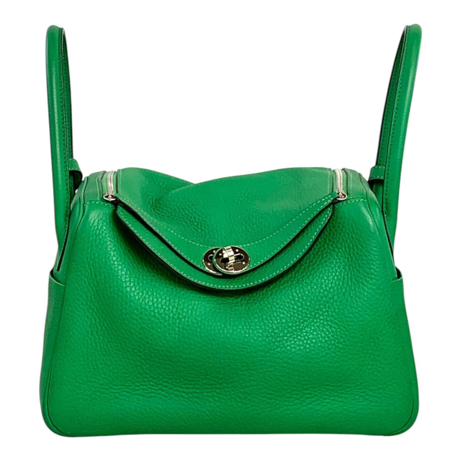 Hermes Lindy 26cm Bag Green Clemence
