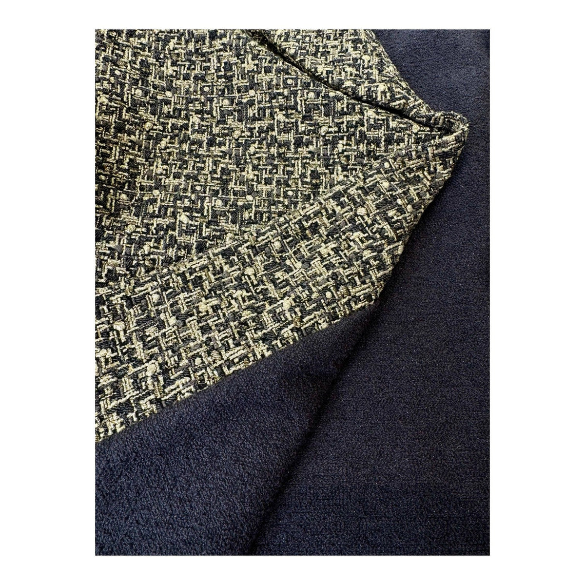 Chanel 16A Tweed Coat Gold/Grey #34
