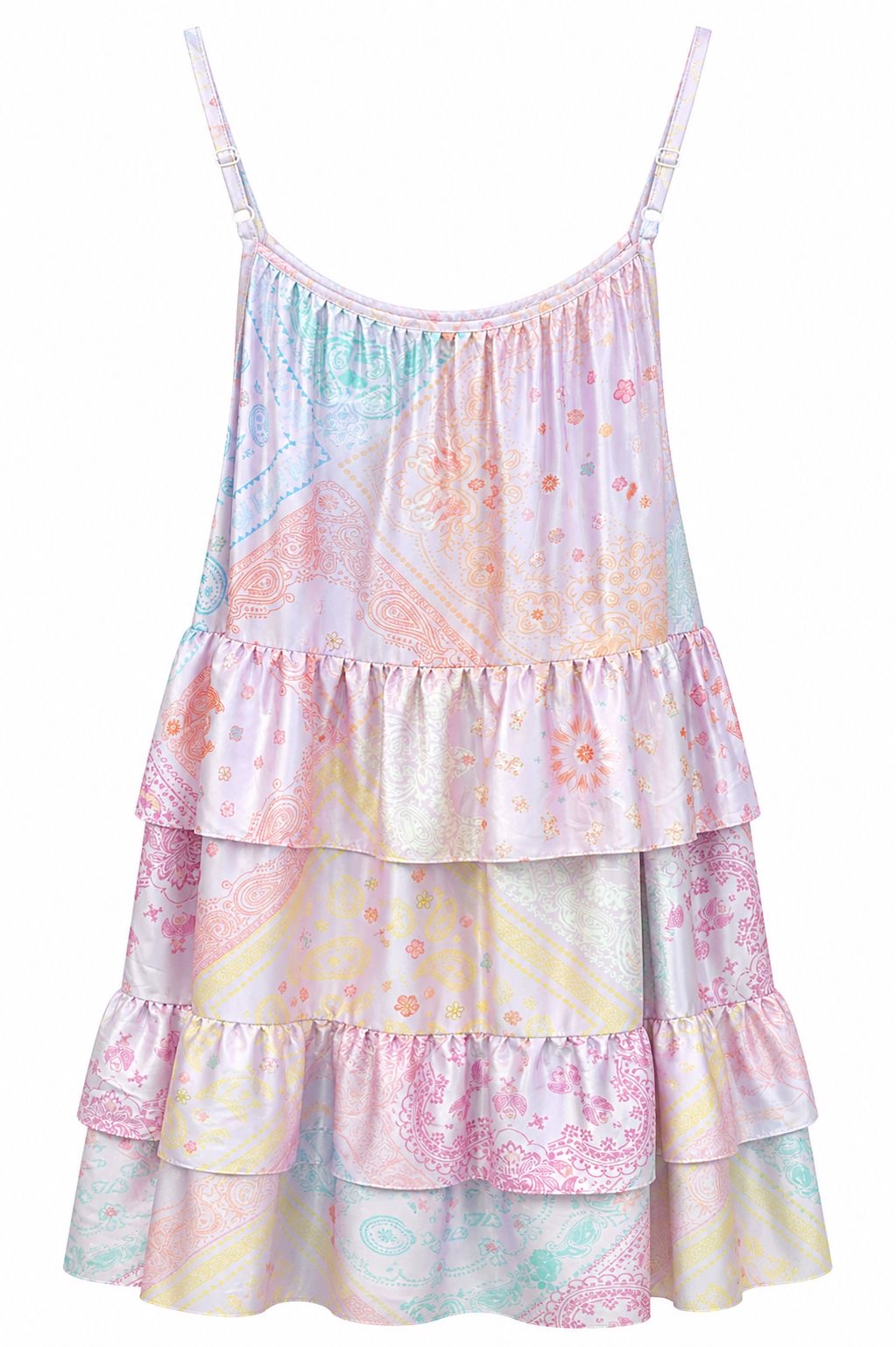 DRESS JOHANNA BANDANA LIGHT PINK ELEPHANT LUCKY CAT MCL11324
