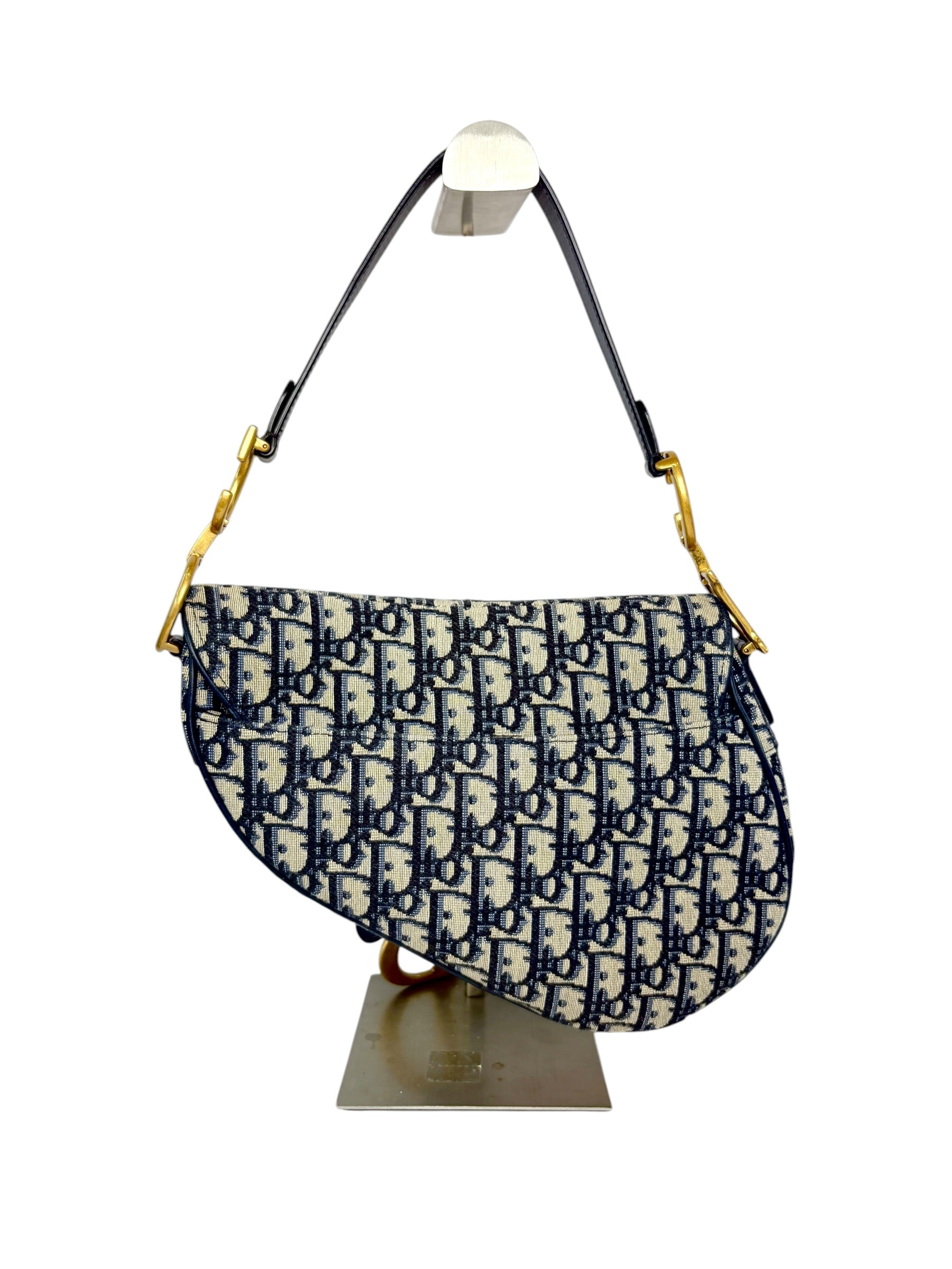Dior Blue Oblique Saddle Bag