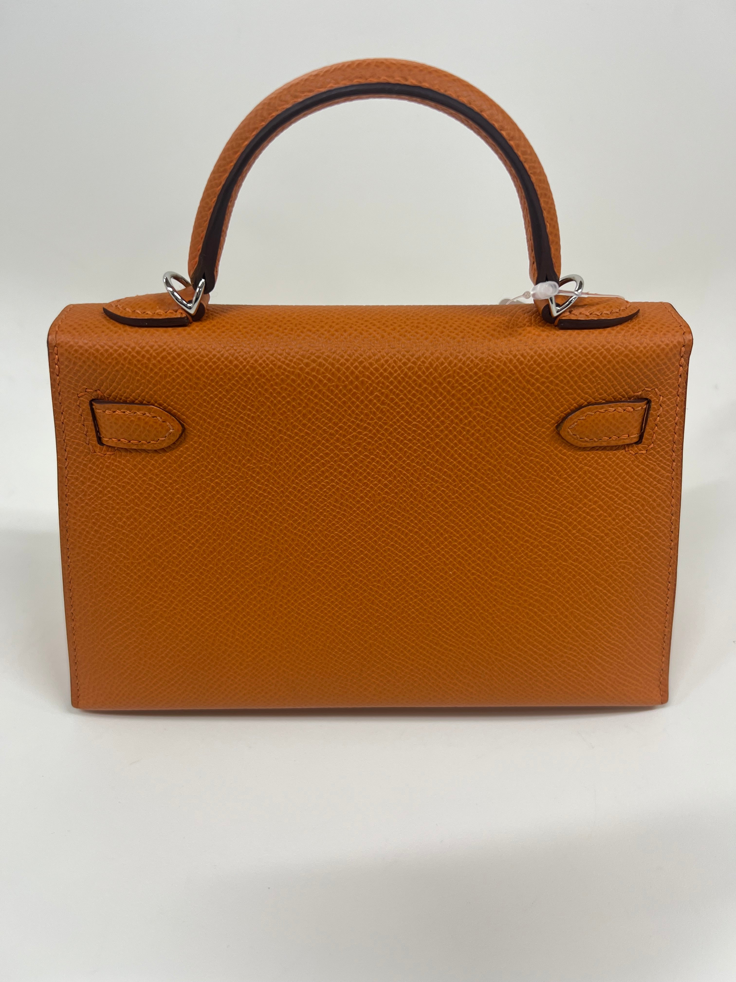 Hermes Mini Kelly Orange