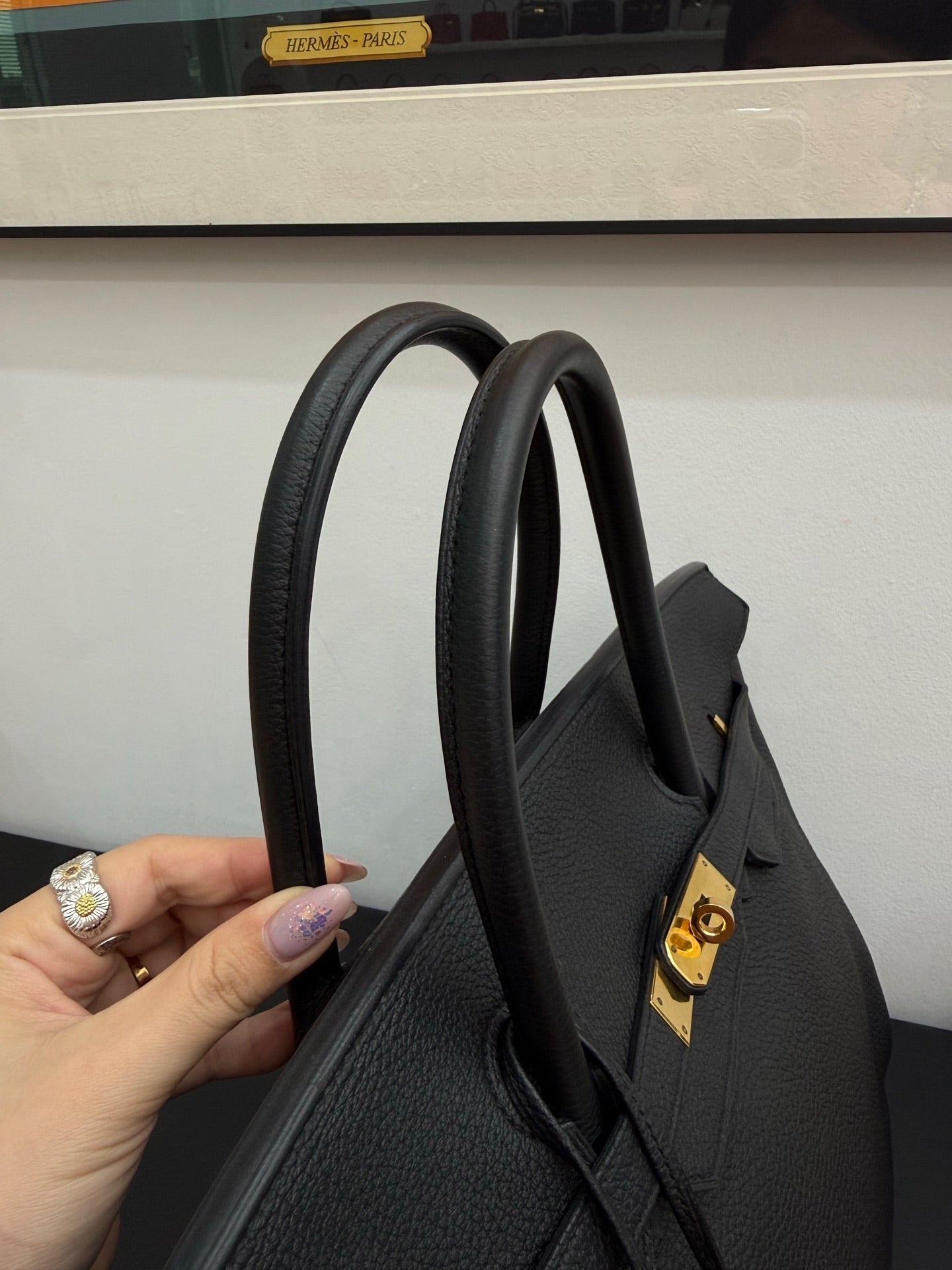 Hermès Birkin 40 Black Togo Leather Gold Hardware Q Stamp