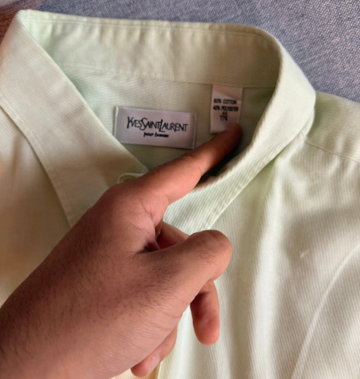 Yves Saint Laurent YSL long sleeve button down shirt L DBXM0040