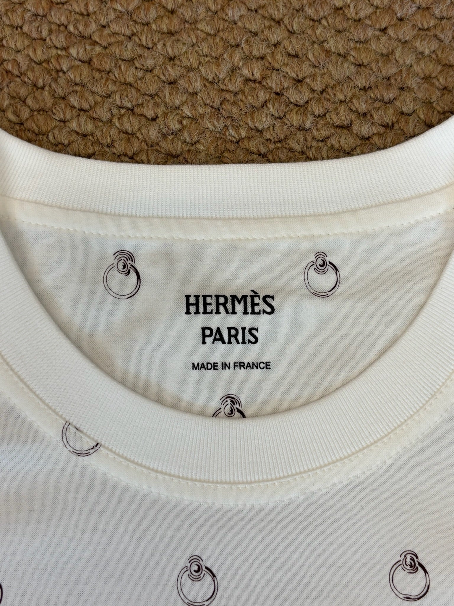 Size 40 - Hermès "Anneau Finesse" straight t-shirt