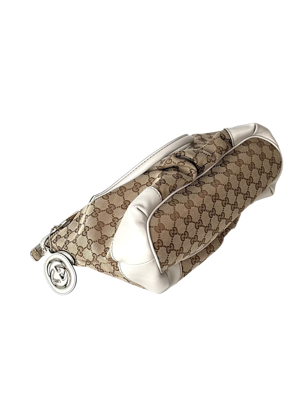 Gucci GG Canvas Sukey Satchel Bag