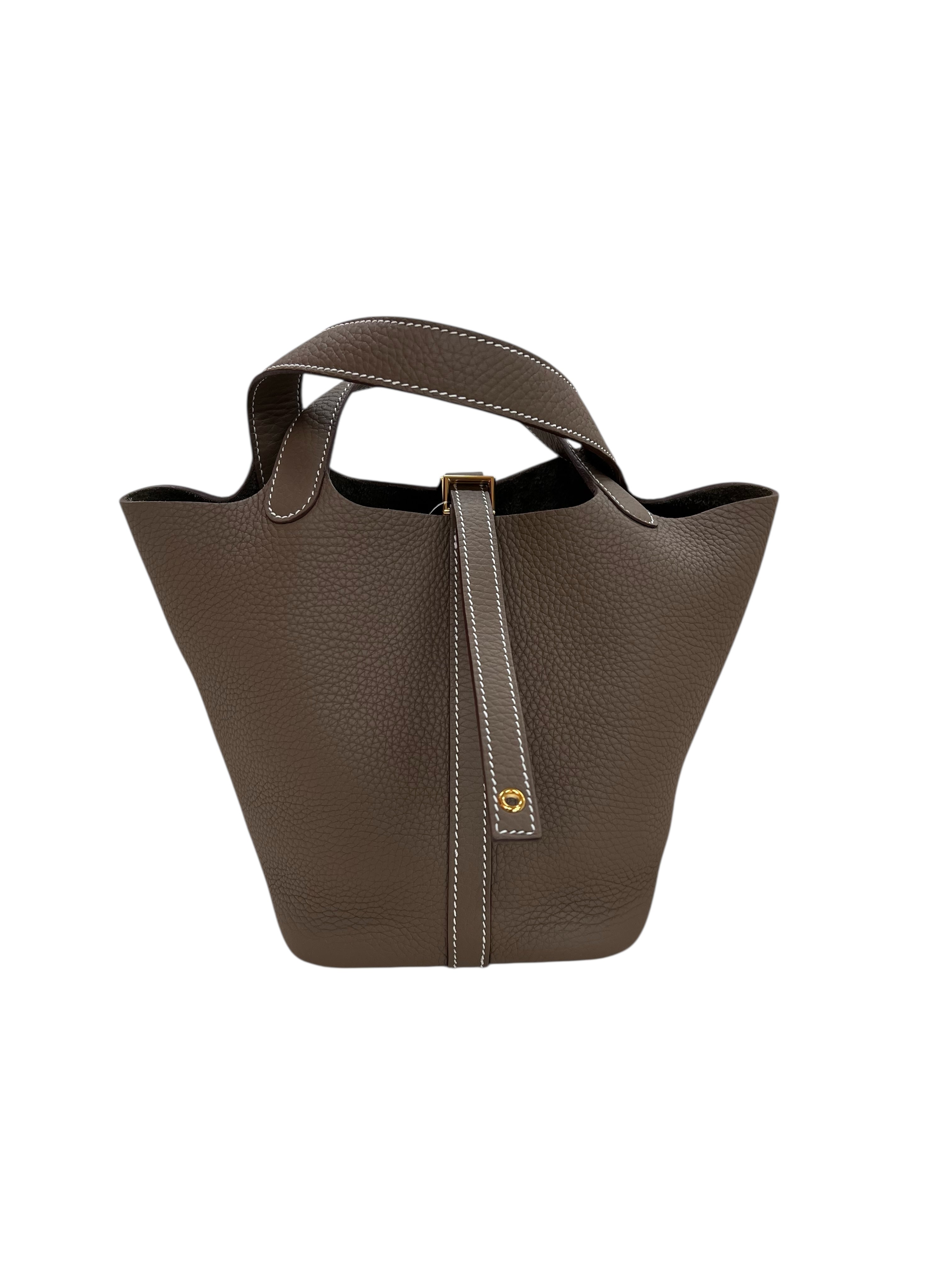 Hermes Picotin Lock PM Etoupe Clemance GHW #K SKCJB-253130