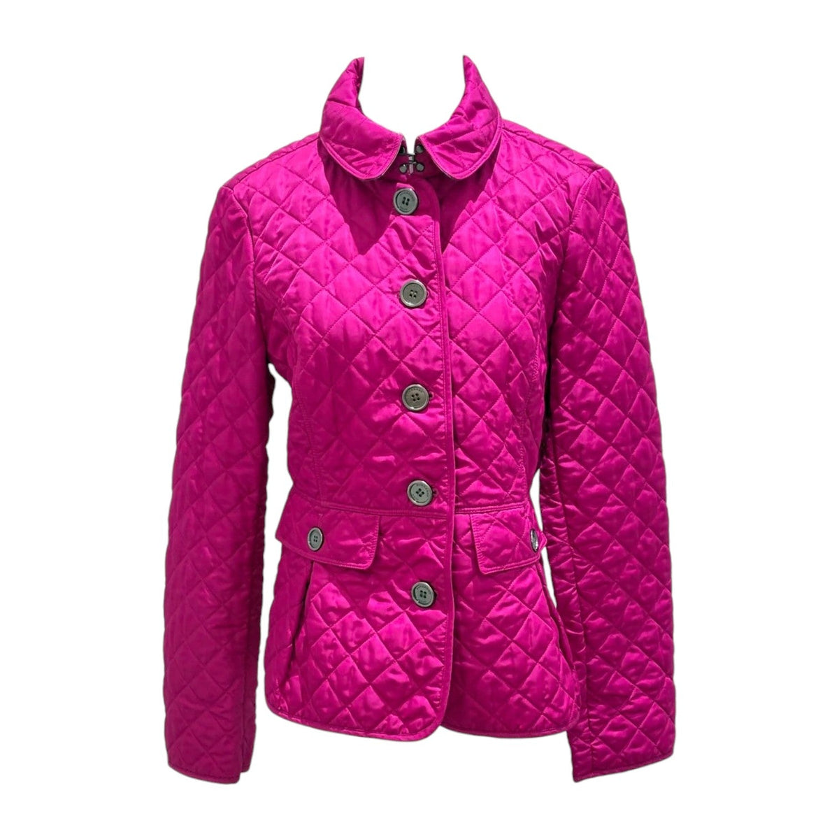 Burberry Brit Fuschia Pink Qulited Jacket - Size M