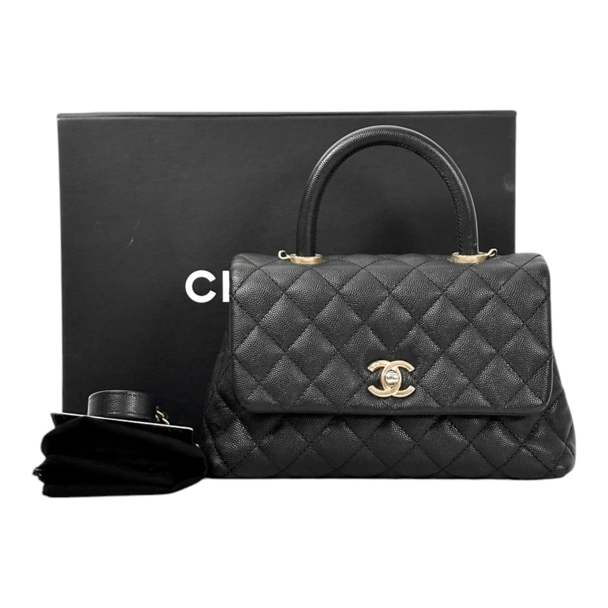 Chanel Small Black Coco in Caviar Bag