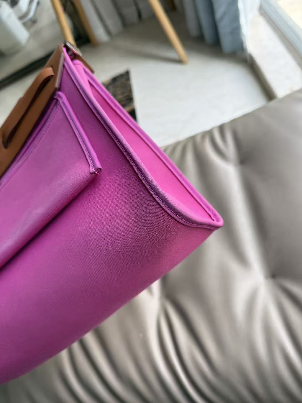 Hermès Herbag 31 Two-Tone Convertible Bag - Fuchsia & Gold