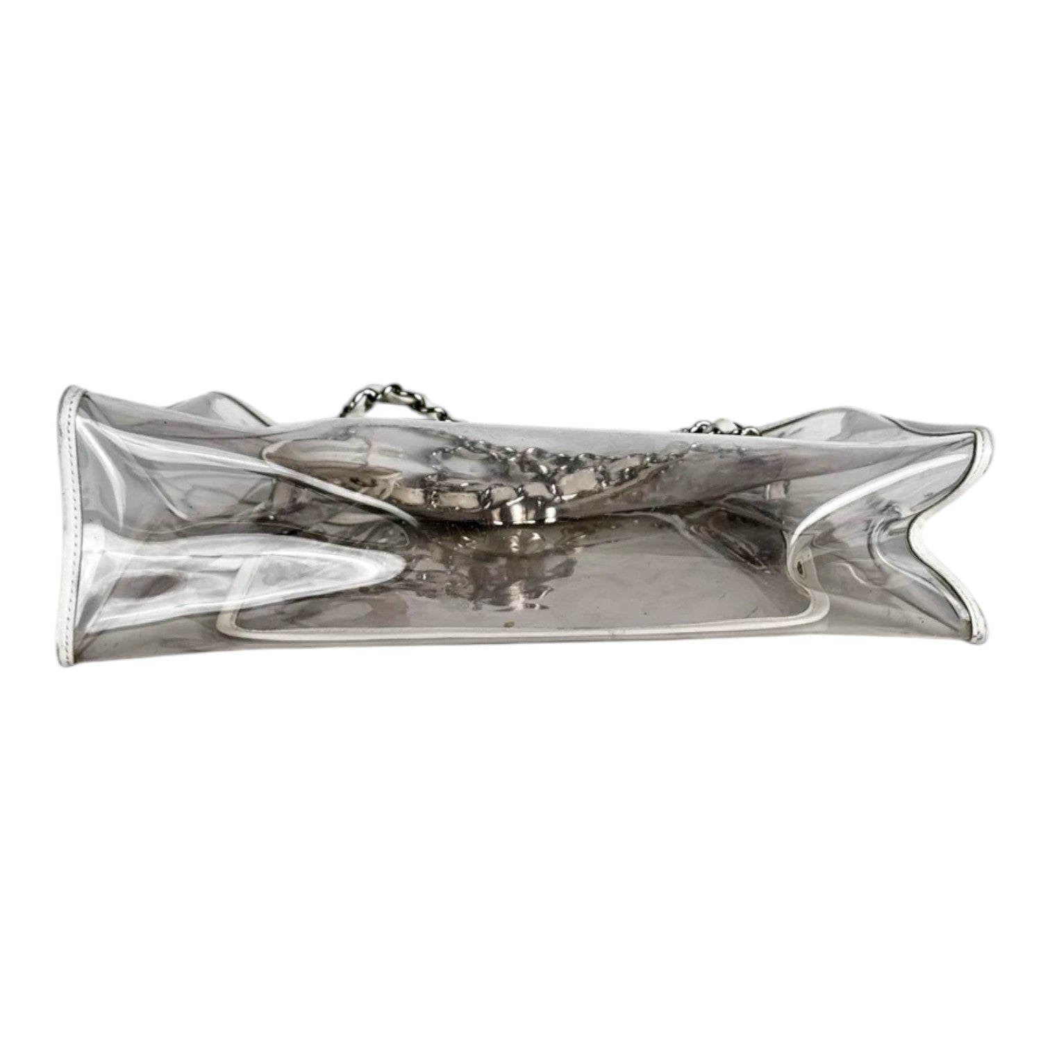 Chanel Transparent Clear PVC Chain Tote Bag with Lifesaver Charm