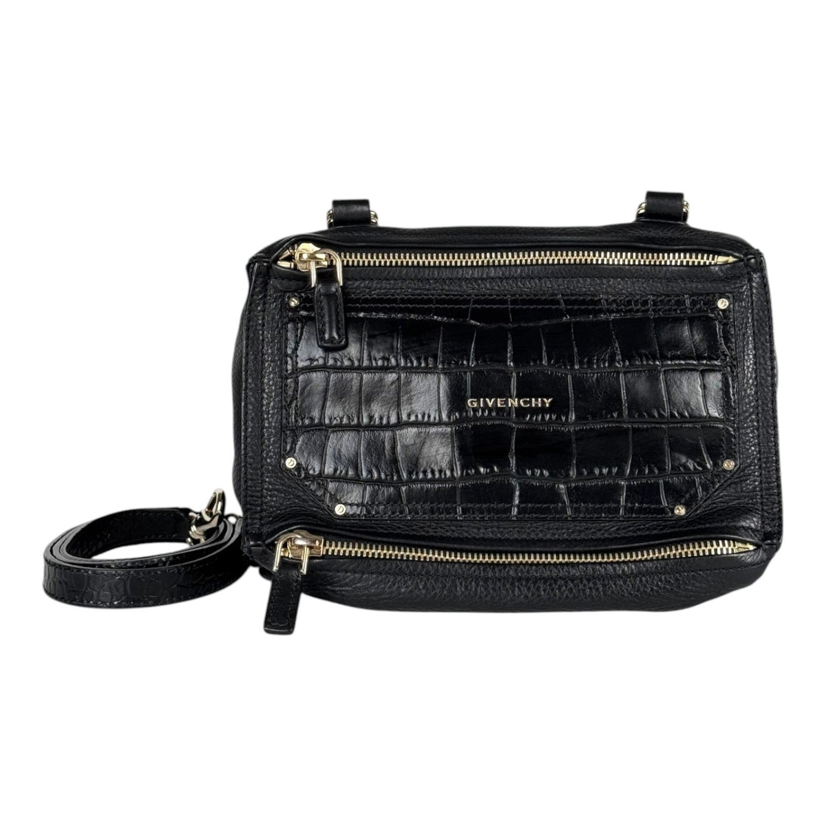 Givenchy Black Pandora Embossed Bag