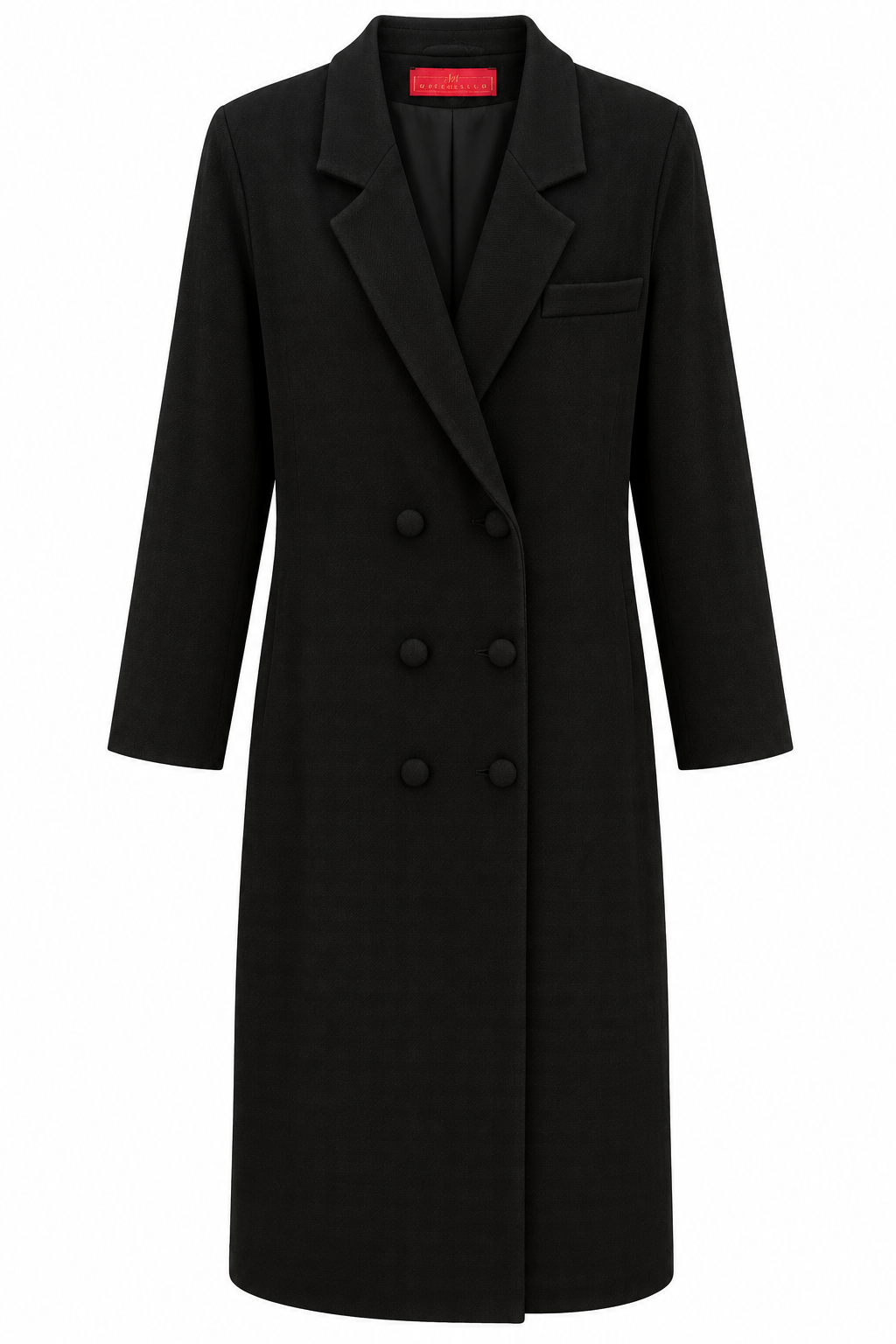 COAT JUKE BLACK KNITWEAR PLUME LINING MCL13489
