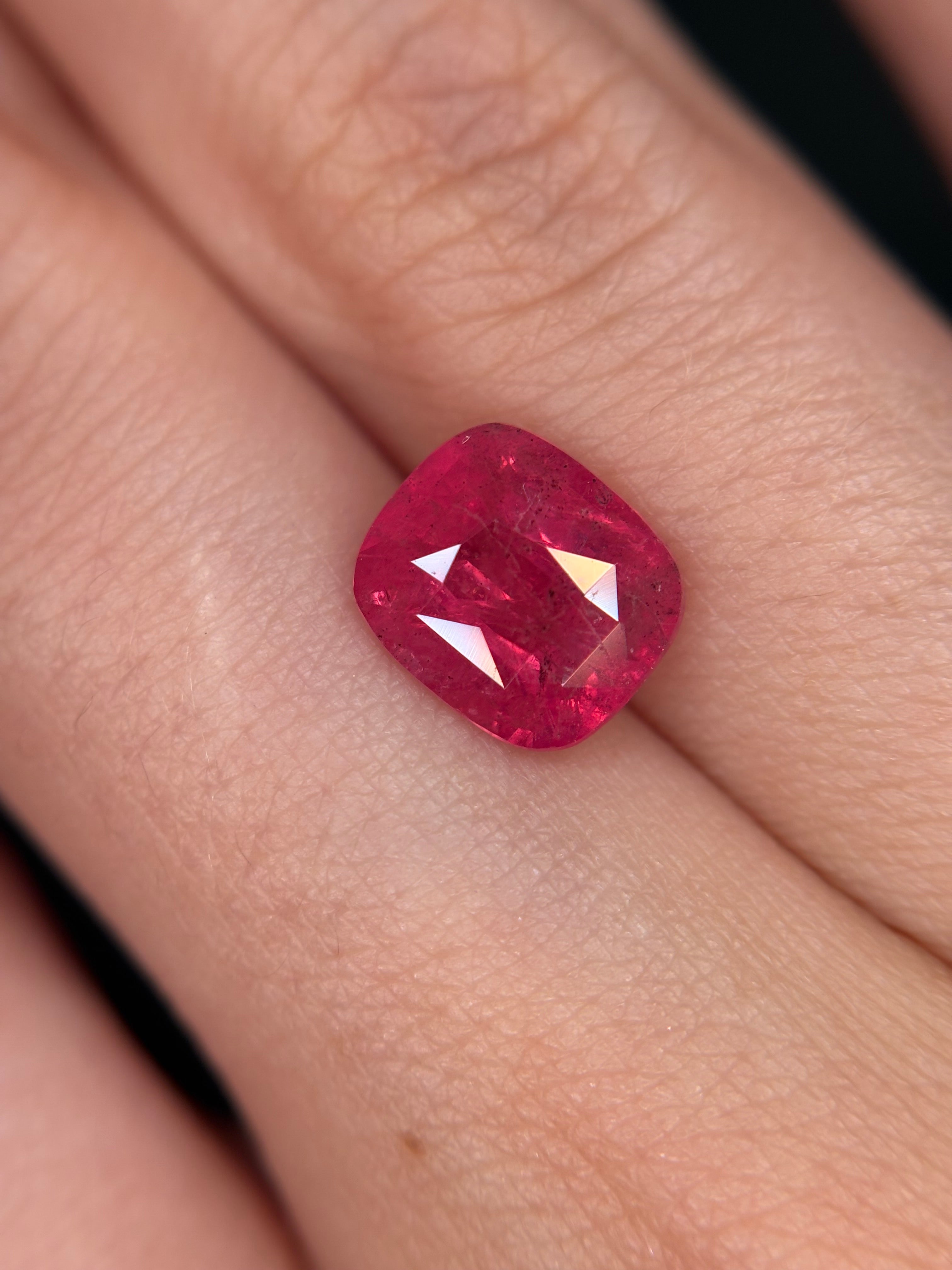 2.49ct Vivid Pink Spinel Mahenge DXBCS5736
