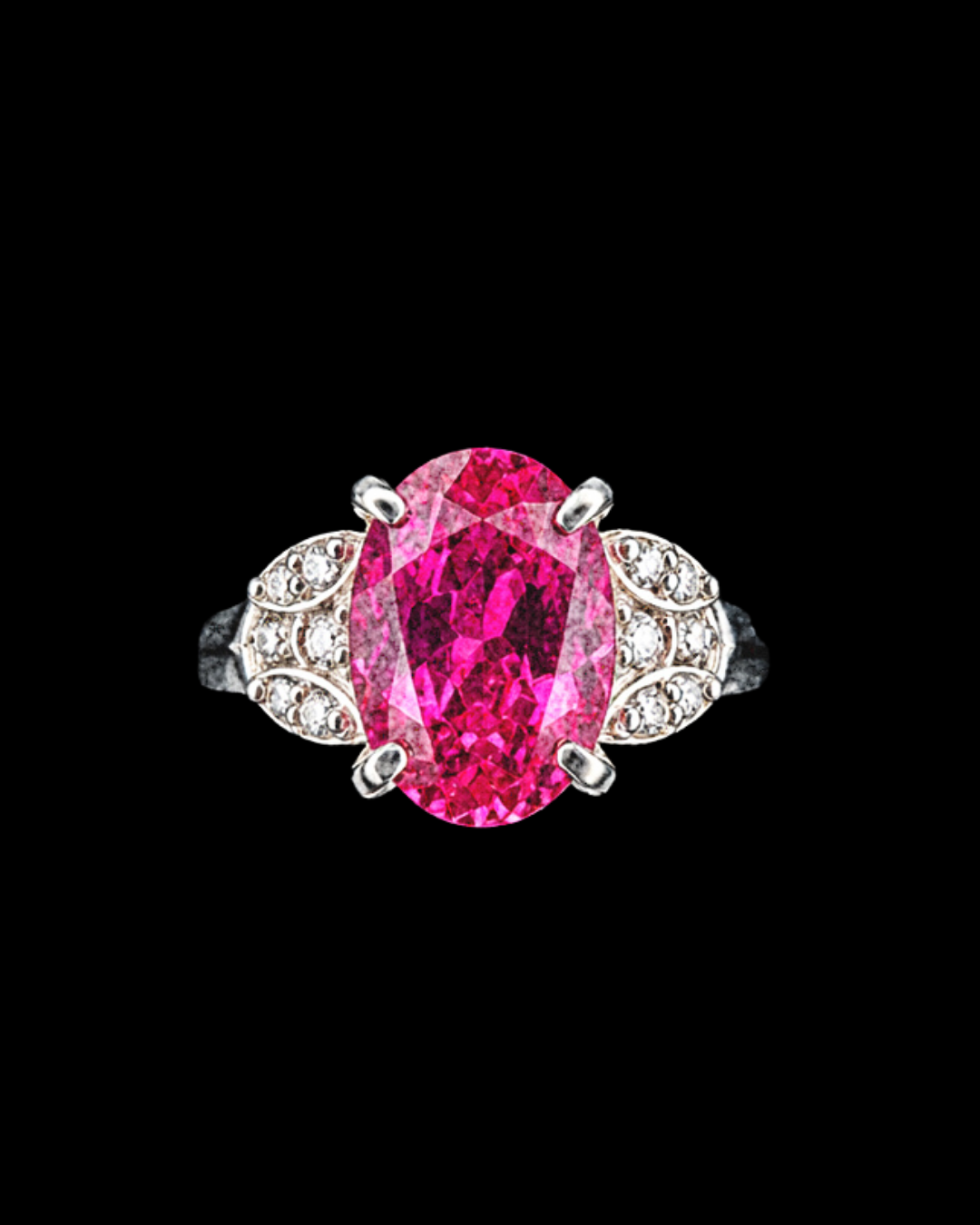 Pink Tourmaline Ring in Pt900 / PT2.56ct / D0.16 6740 JJC0686