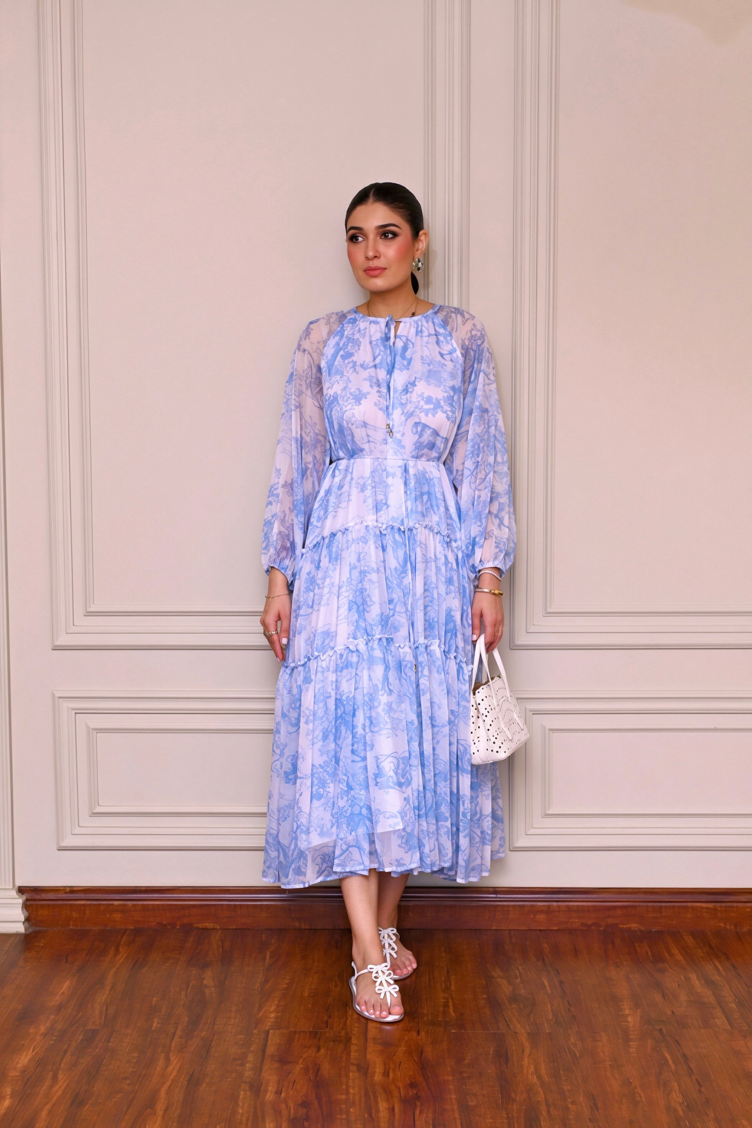 Santorini dress with belt zah15
