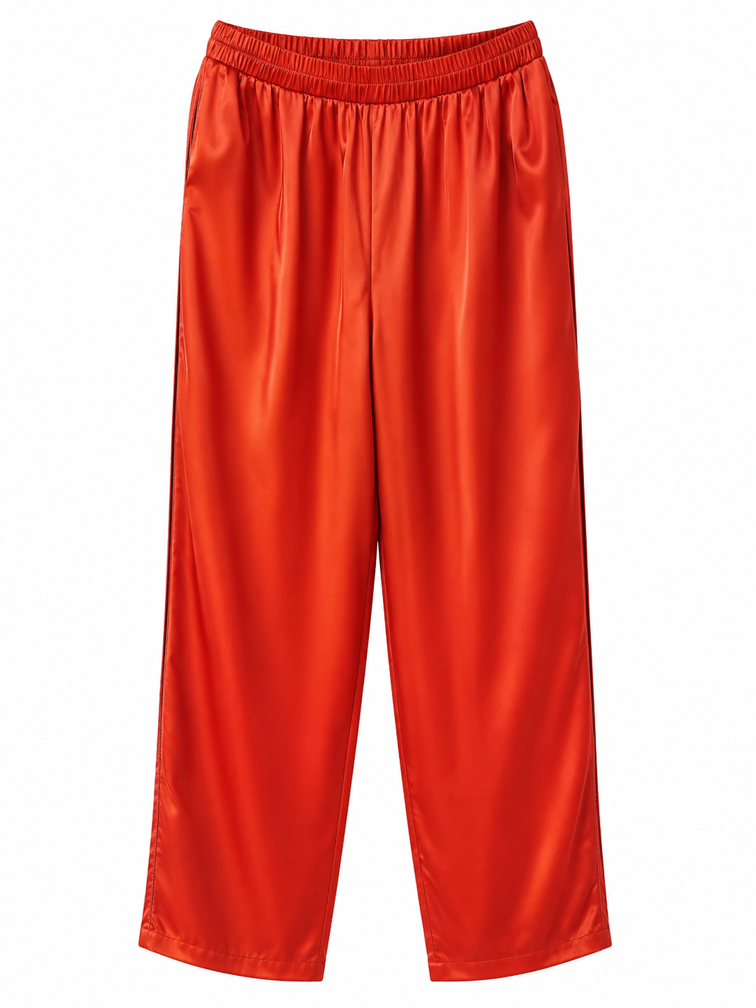 TROUSER MARCELL RED ORGANZA SIDE PIPPING MCL11355