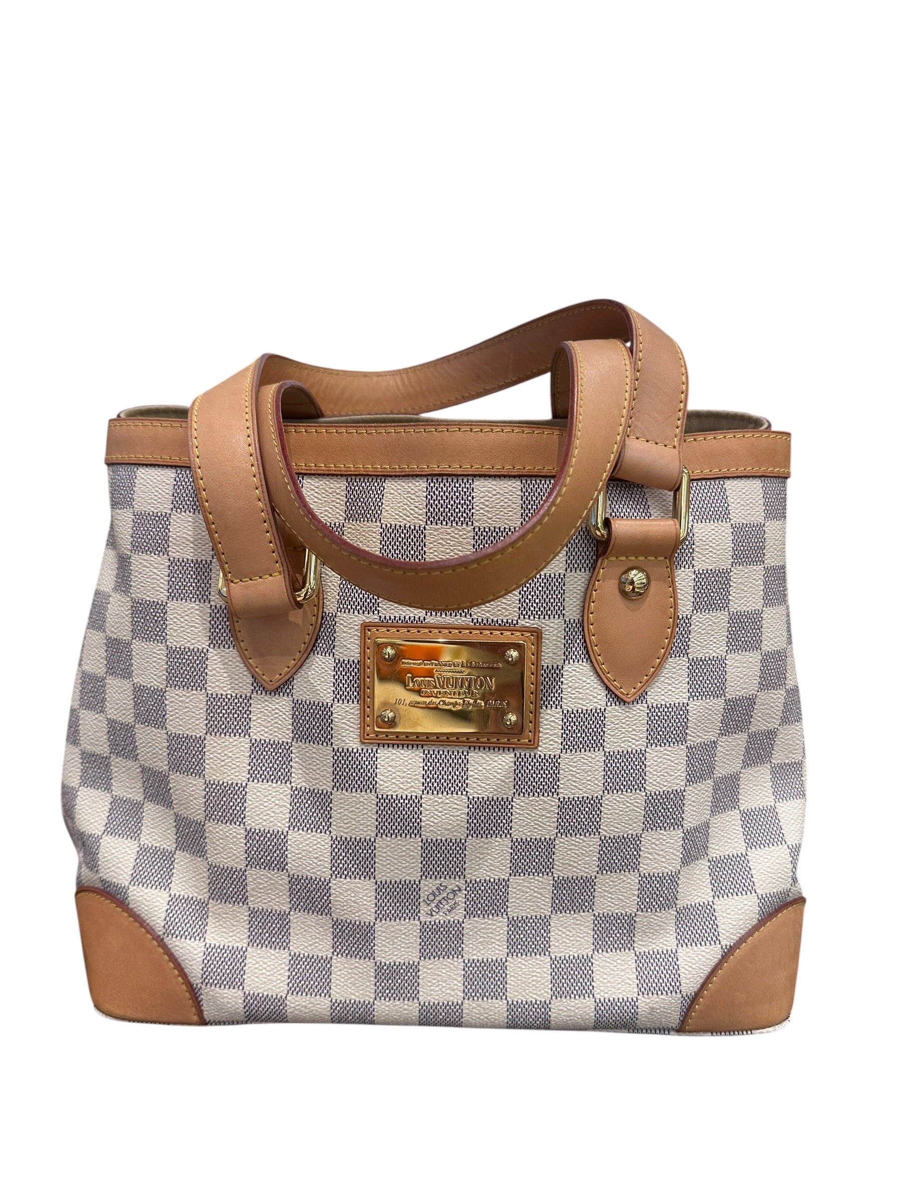 LV Beige Damier Tote Bag