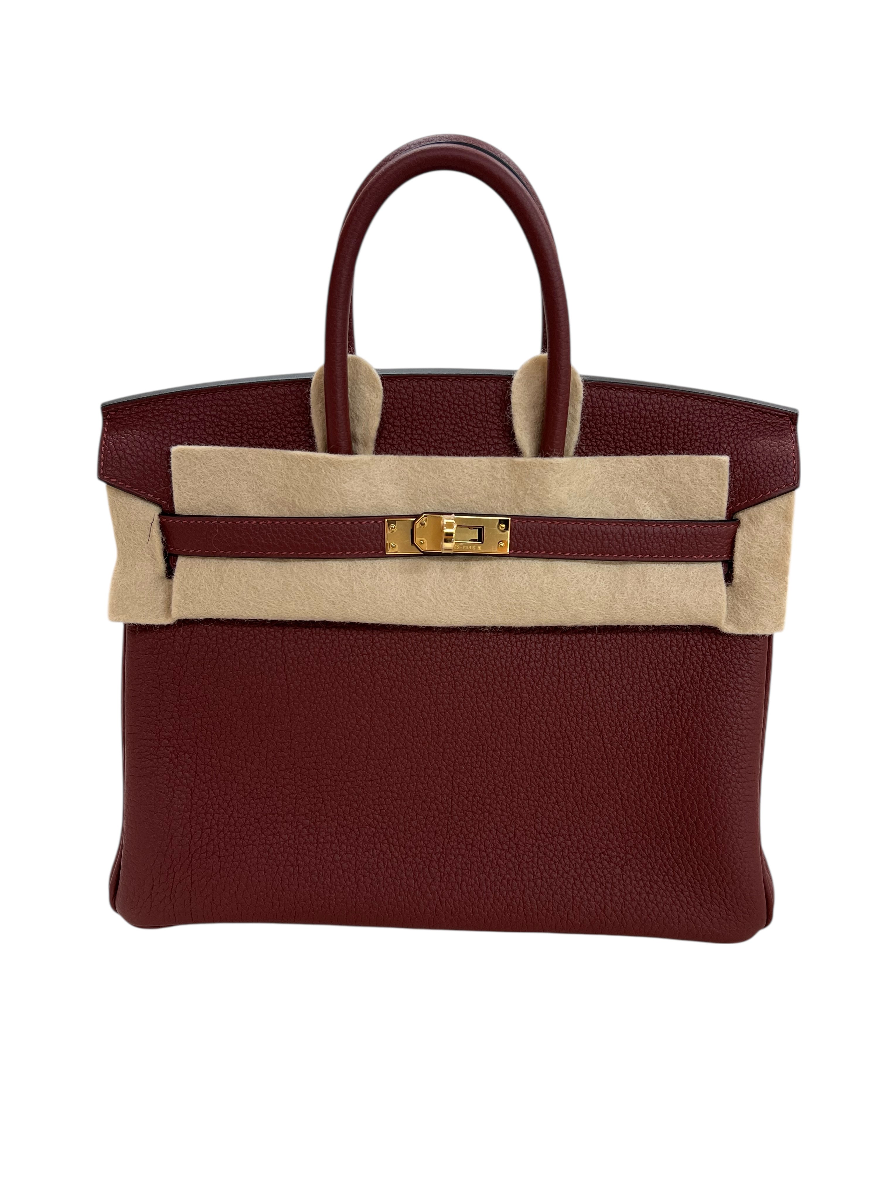 Hermes Birkin 25 Rouge sellier Togo PHW #B SKCJB-297191