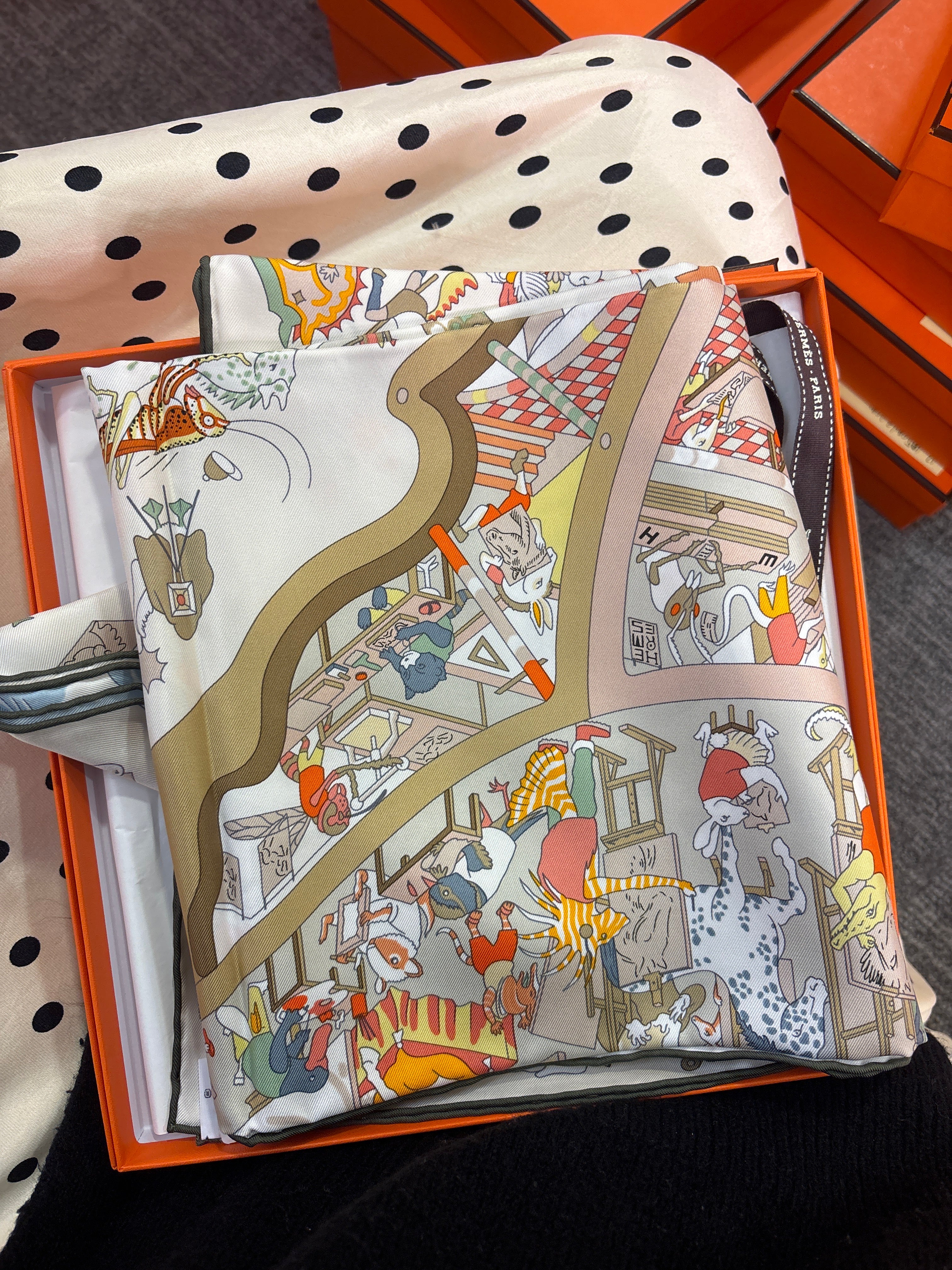 Hermes 90* 90 Silk Scarf ALC3697