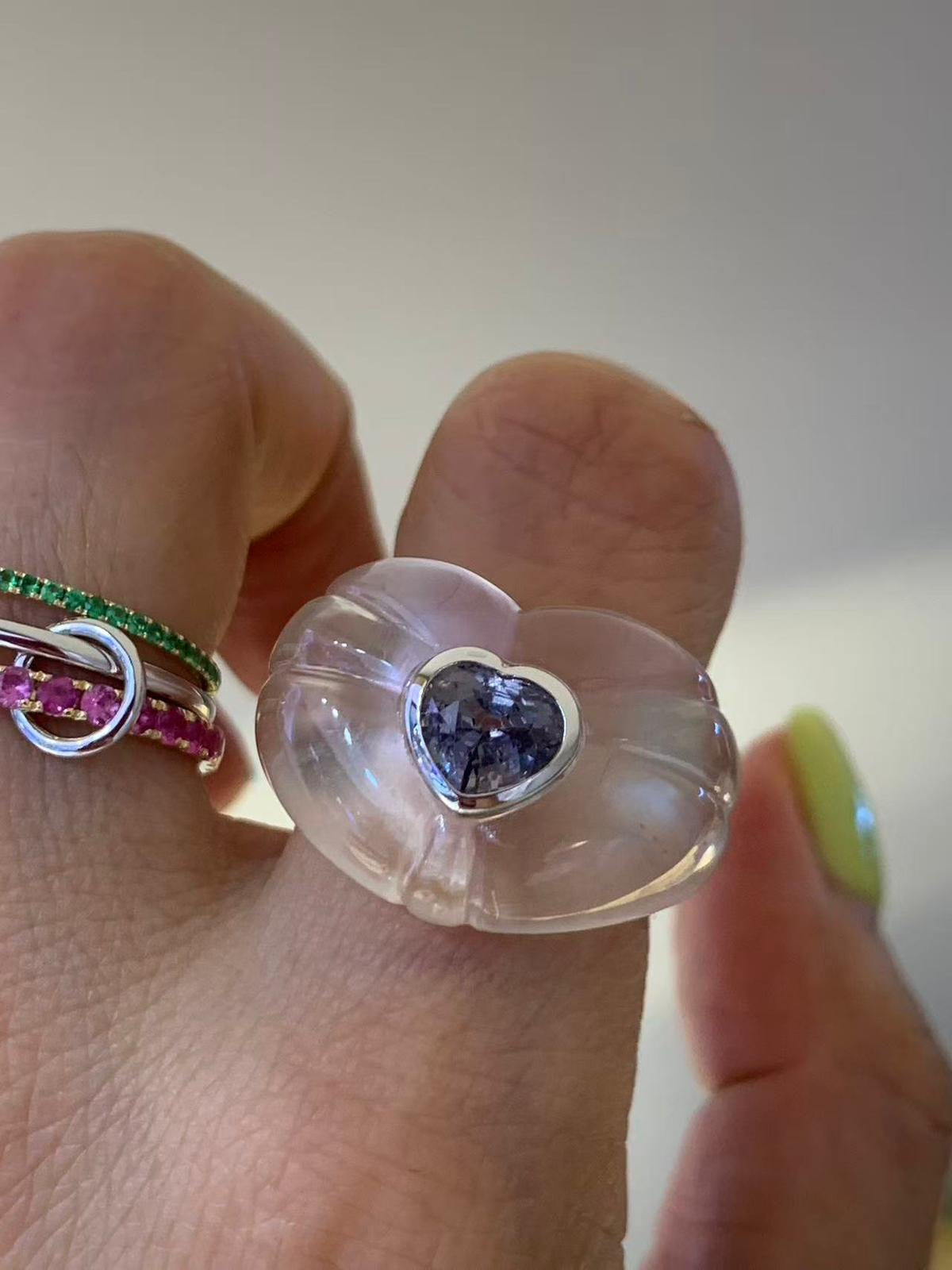 SEN BY SANDY HEART RING POP COBLAT SPINEL AVCHK392