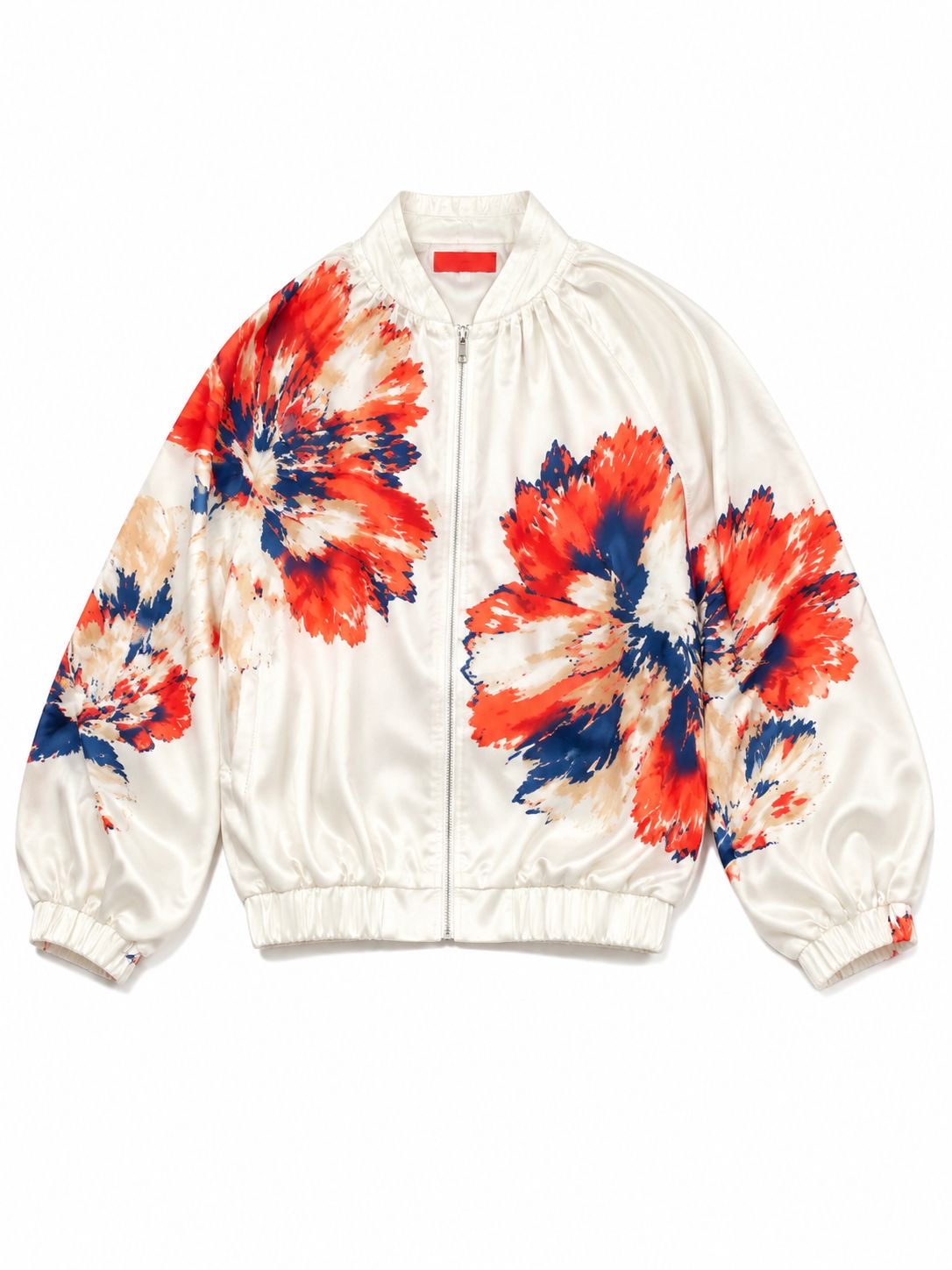 CAPE BOMBER FLORAL WHITE RED MCL13216