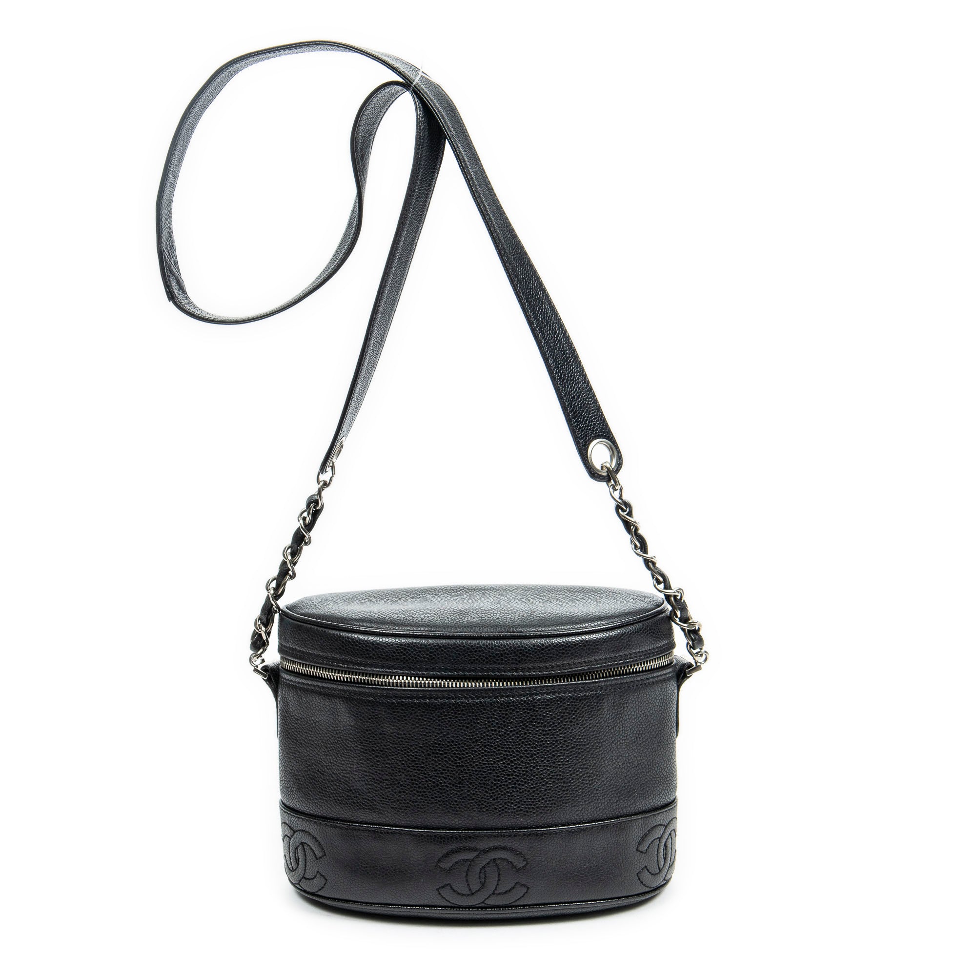 Chanel Black Calf Leather Timeless Triple CC Crossbody AAZ7546