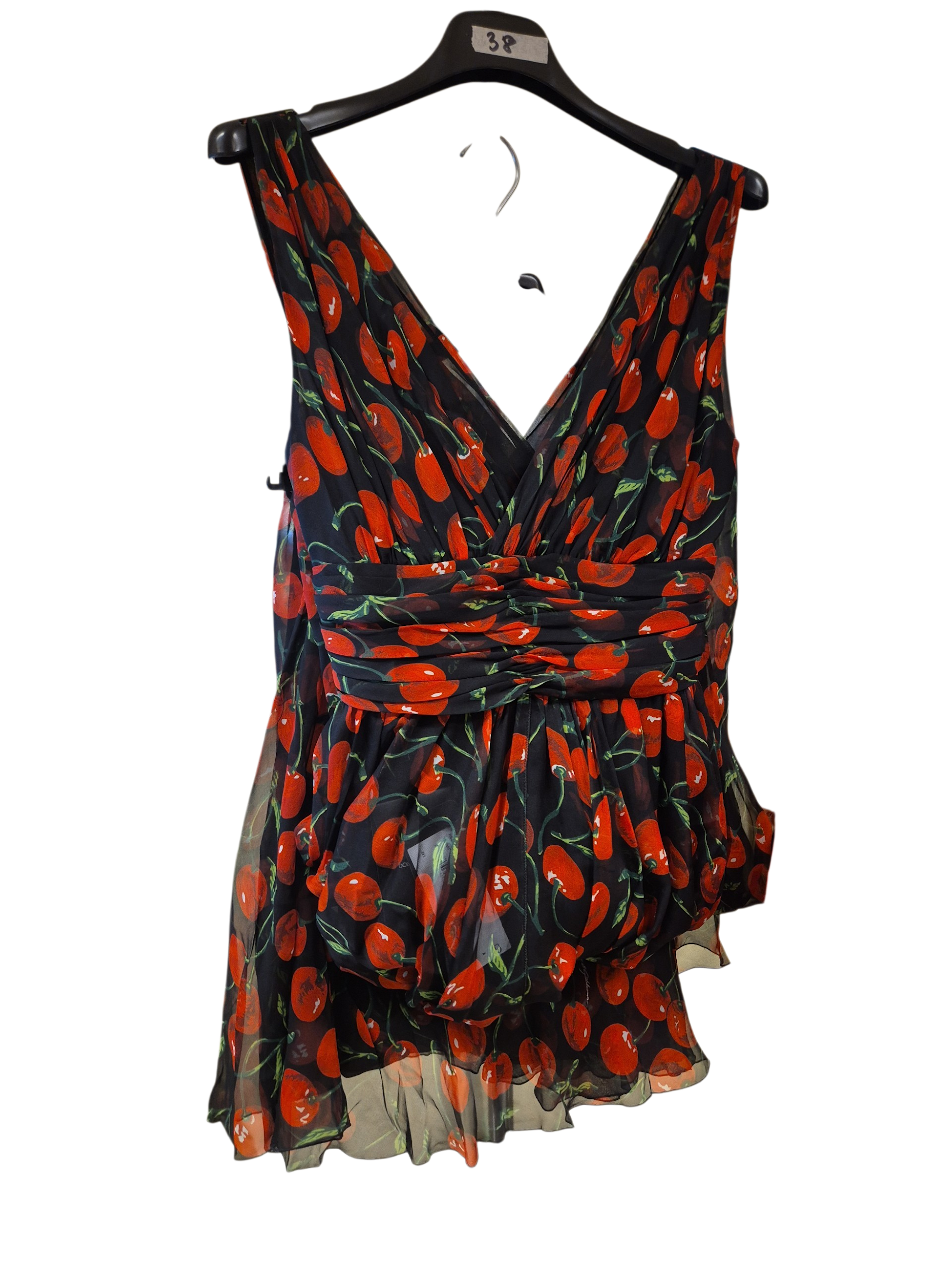 Dolce & Gabbana Dress Black With cherry Print sleeveless DG4243B