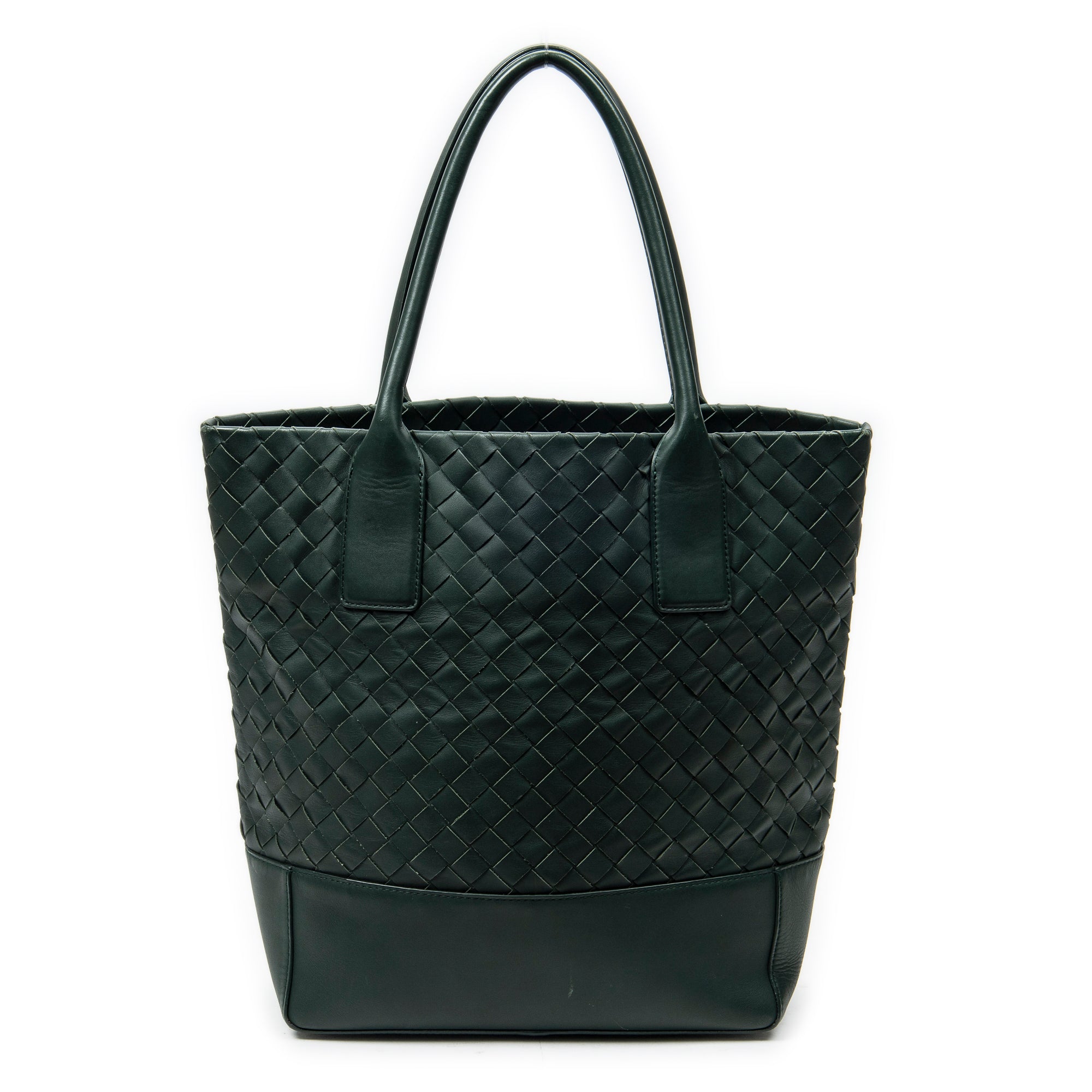 Bottega Veneta Green Calf Leather Vertical Tote ABC3503