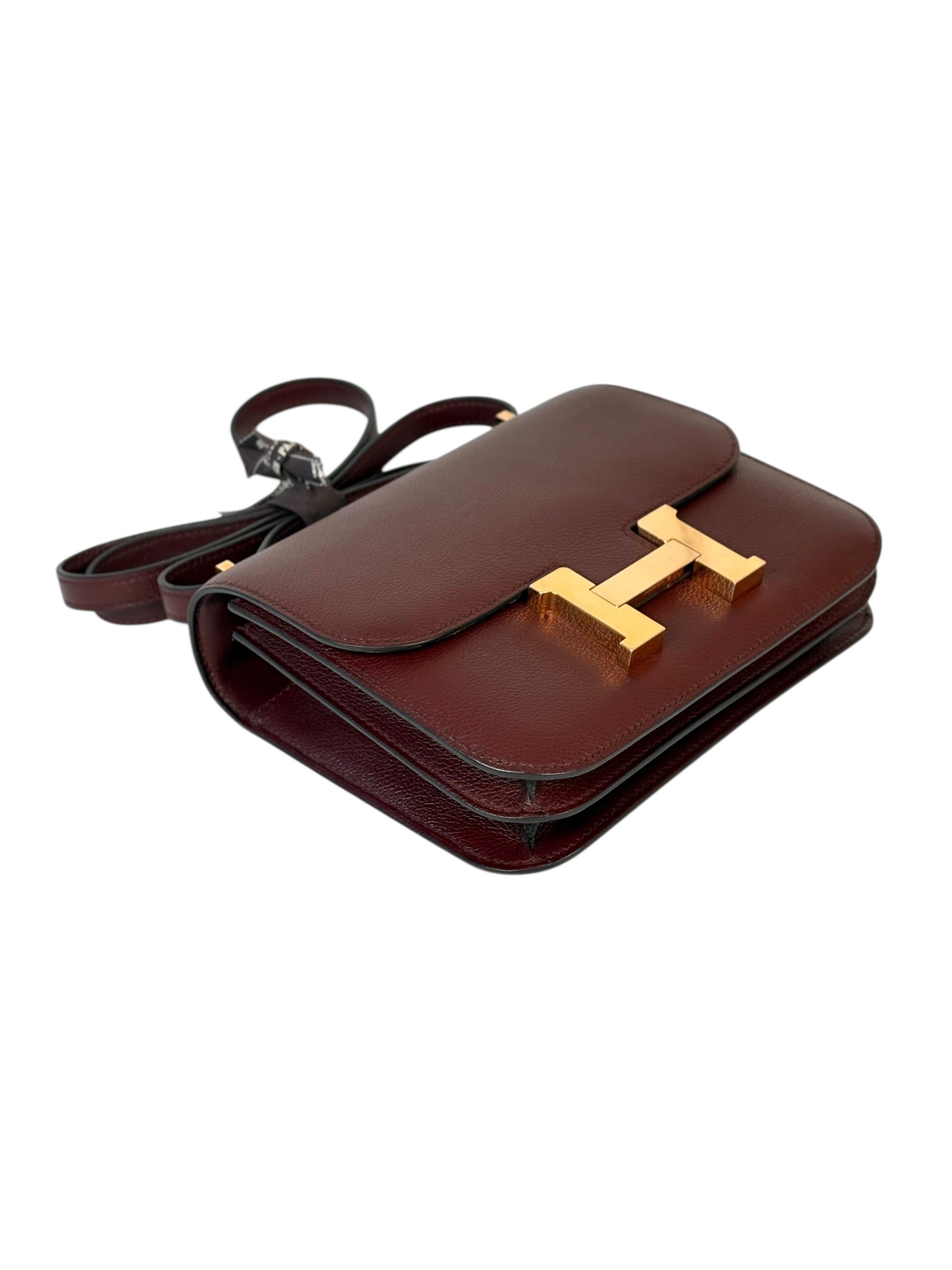 Hermes Constance 18 Rouge in Evercolour with GHW - D Square Stamp