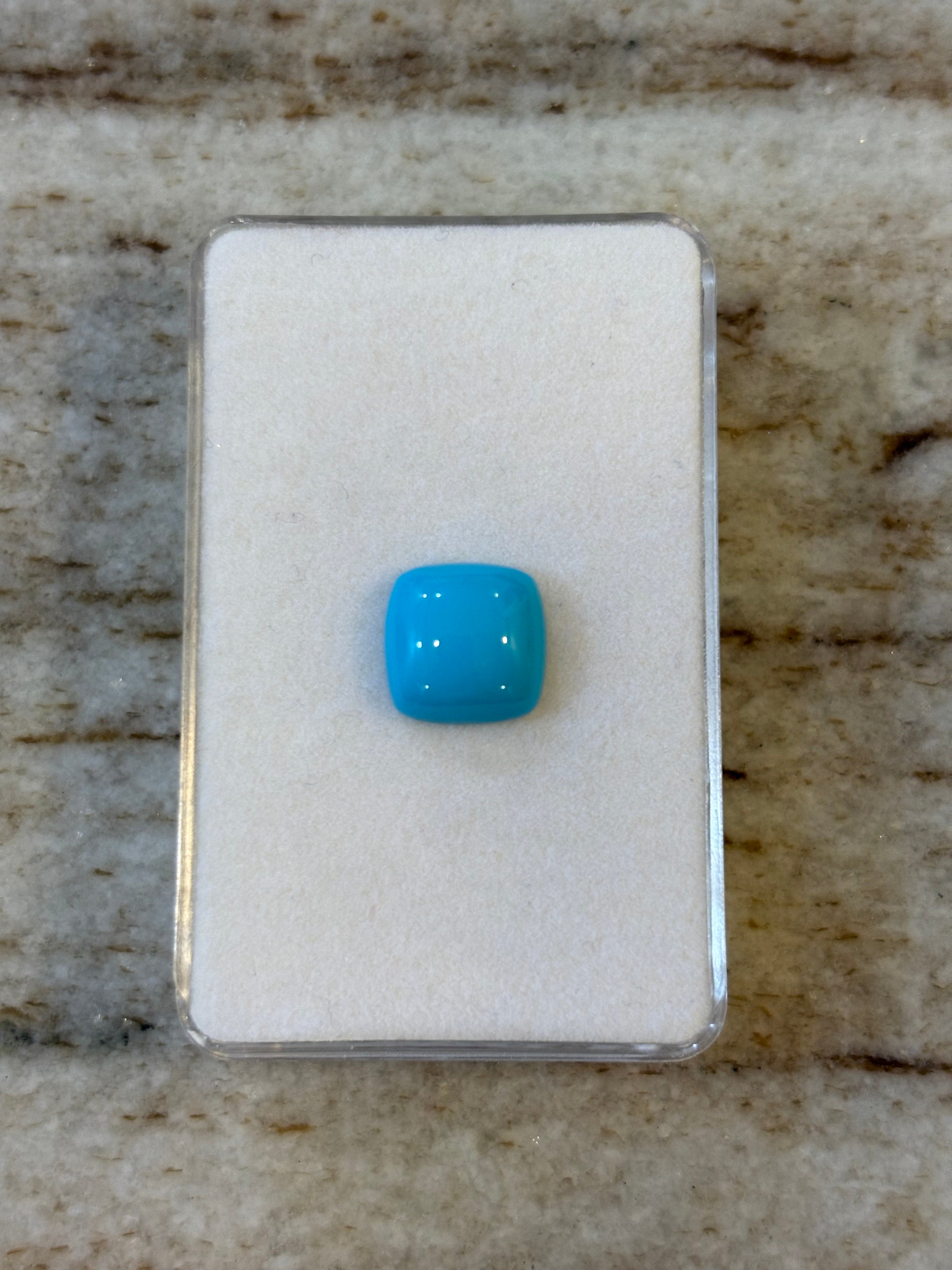 4.00ct Cushion Sleeping Beauty Turquoise Arizona DXBCS5717