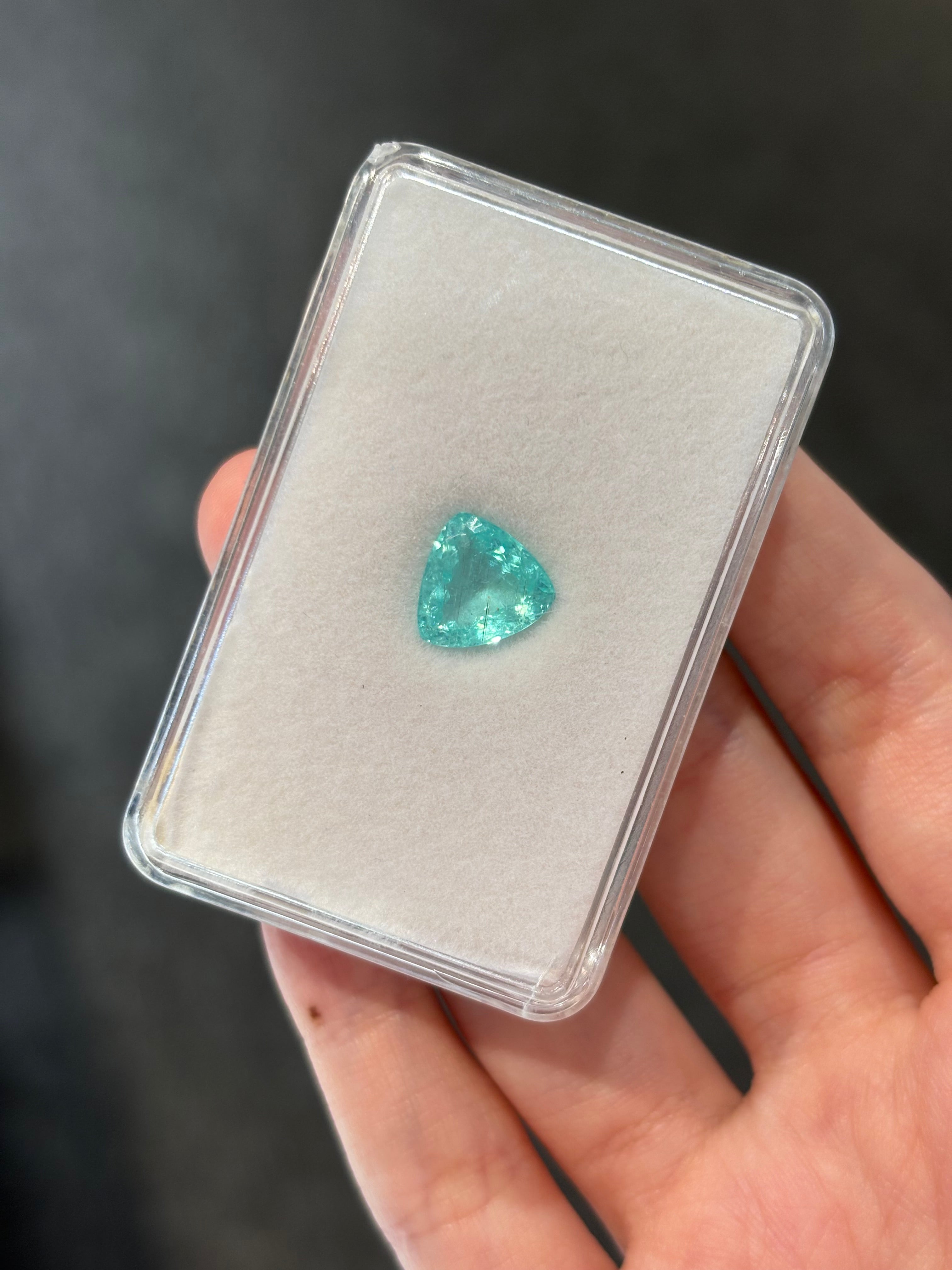 2.58ct Neon Paraiba Trillion DXBCS0678