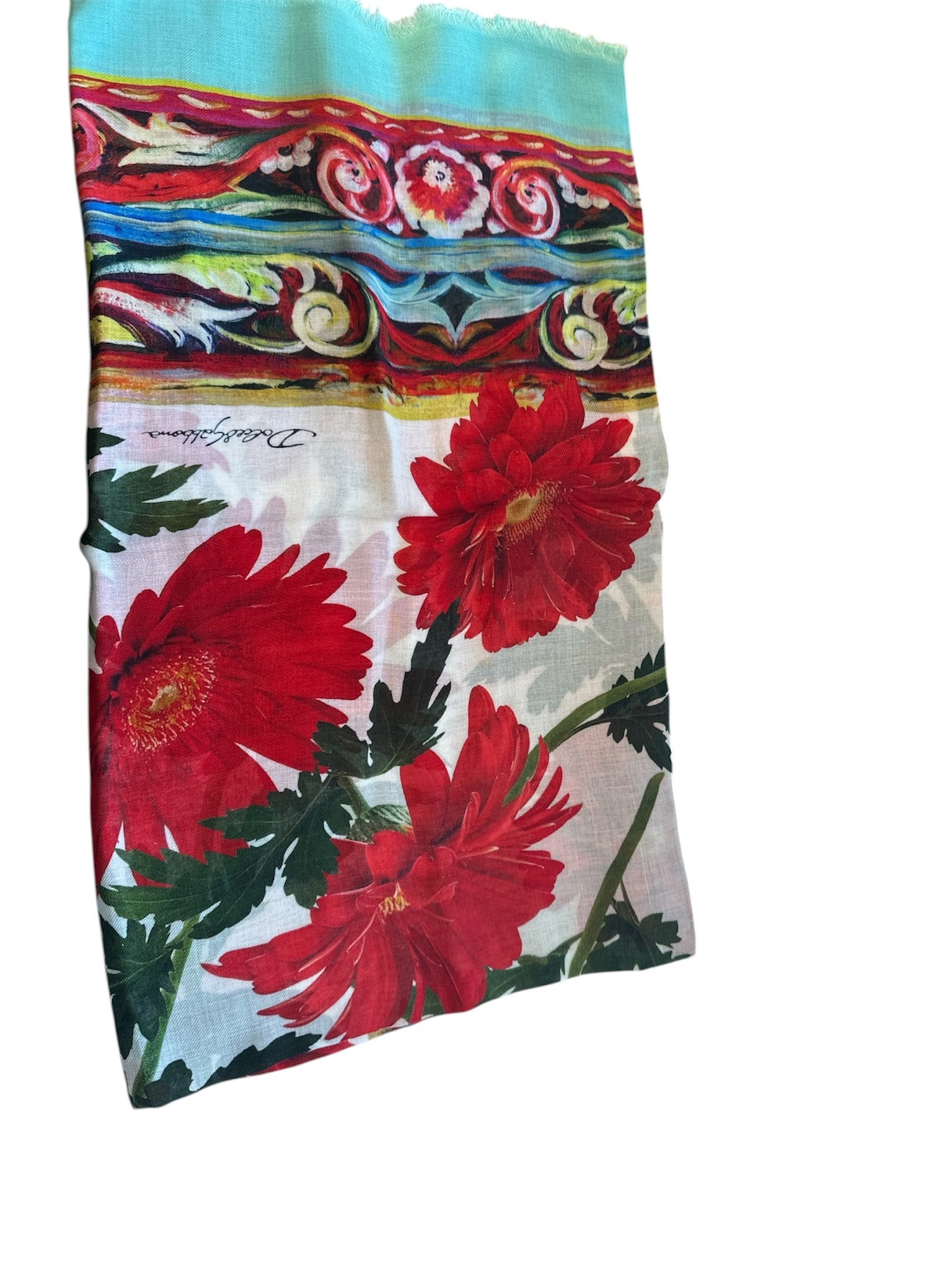 Dolce & Gabbana Scarf Multicolour DG Flora Print DG1831A