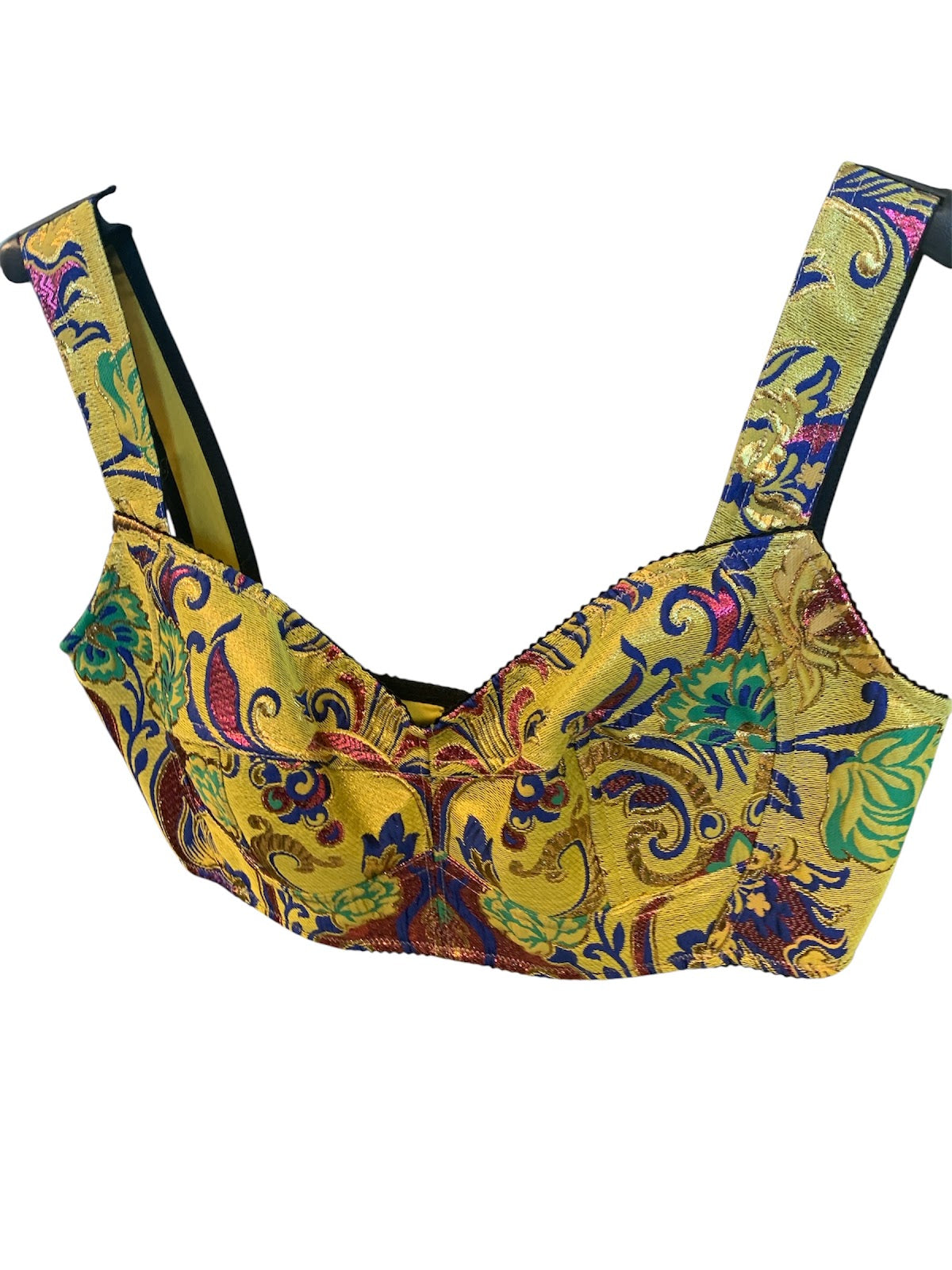Dolce & Gabbana Top Multicolour Flora Golden Print DG3231B