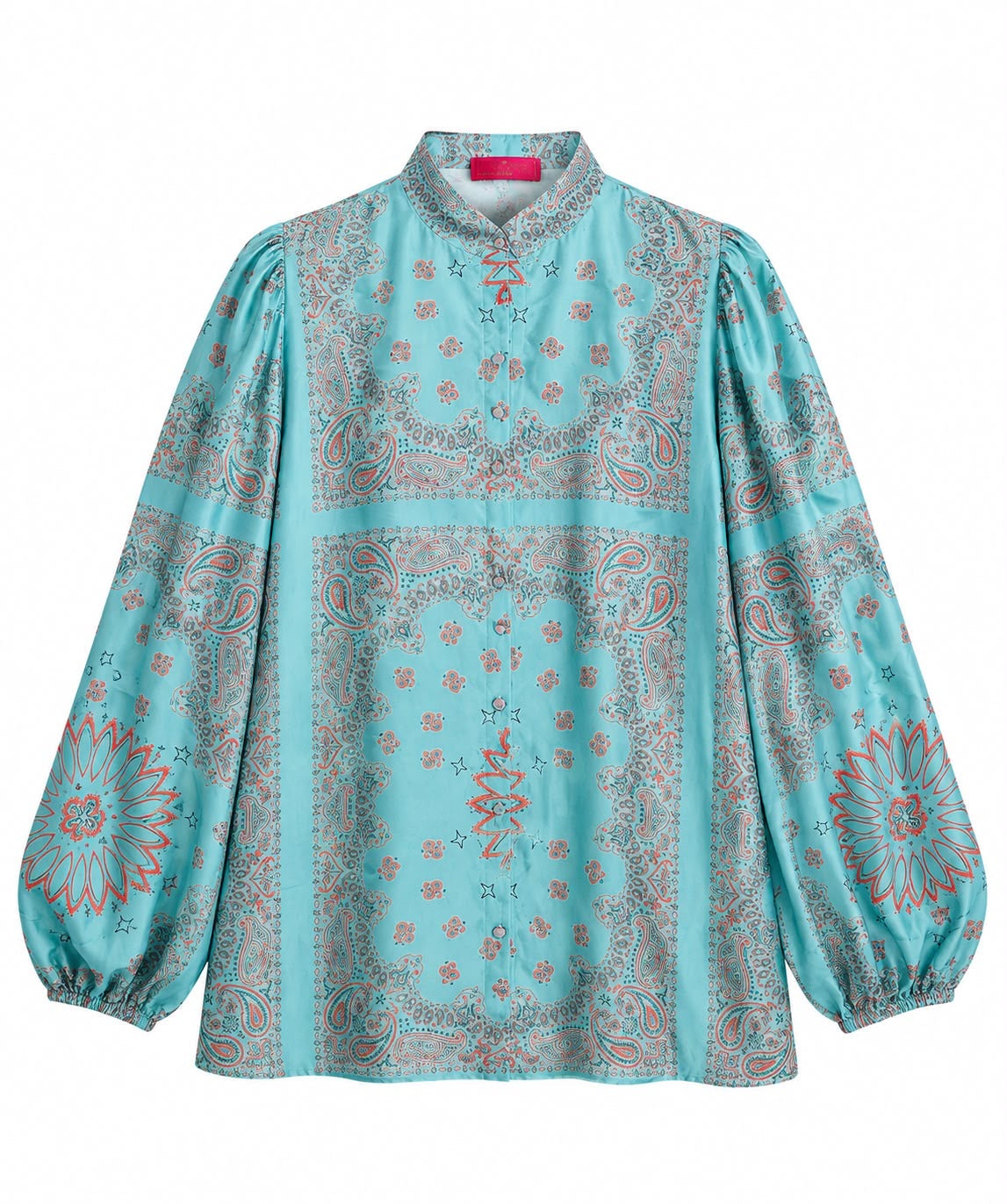 SHIRT NELL BANDANA TURQUOISE STRAWBERRY MCL13142