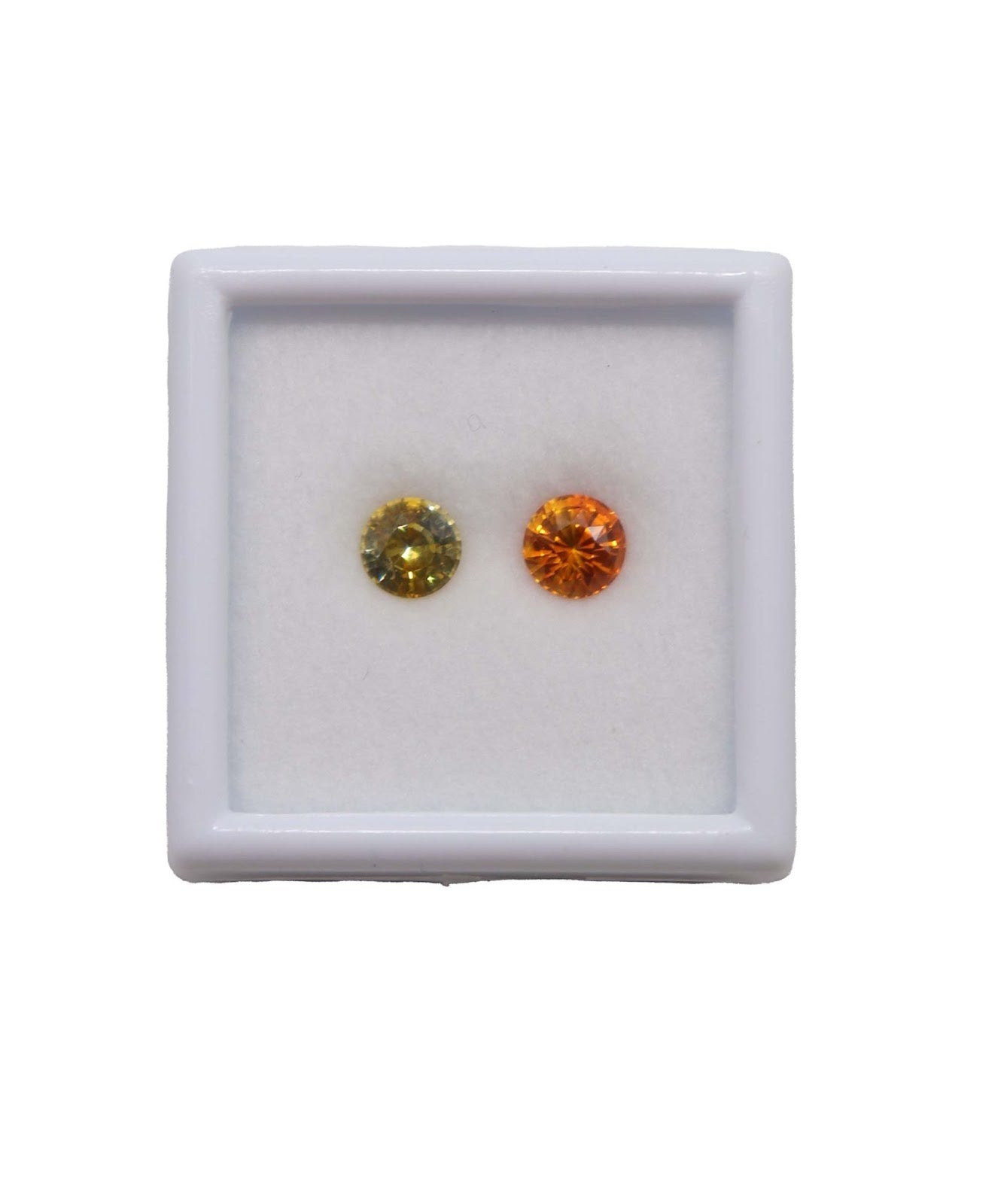 Luxury Promise 2.76CT NATURAL BI COLOUR YELLOW&ORANGE SAPPHIRE MS 18393/18795