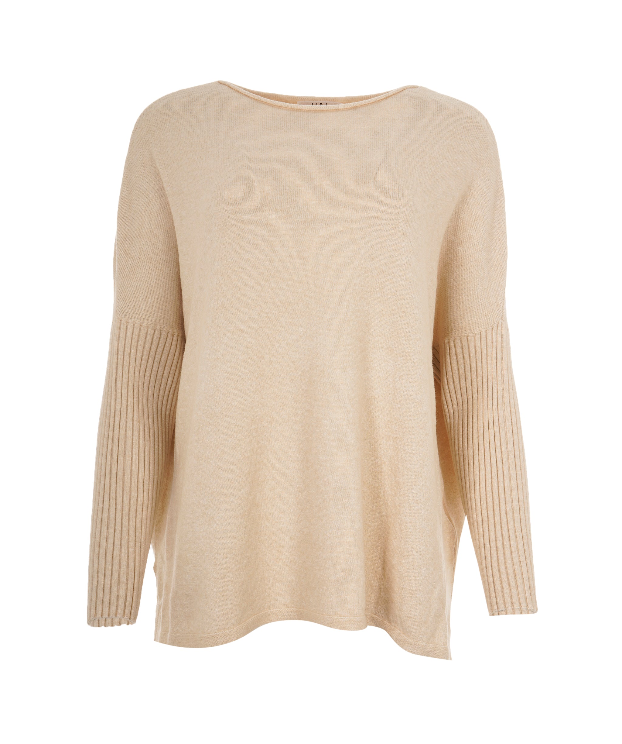 Corduroy Crewneck Loungewear Jumper Beige XL AKC0130