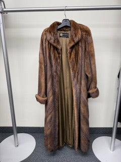 NATURAL BROWN MINK COAT brown