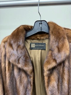 NATURAL BROWN MINK COAT brown