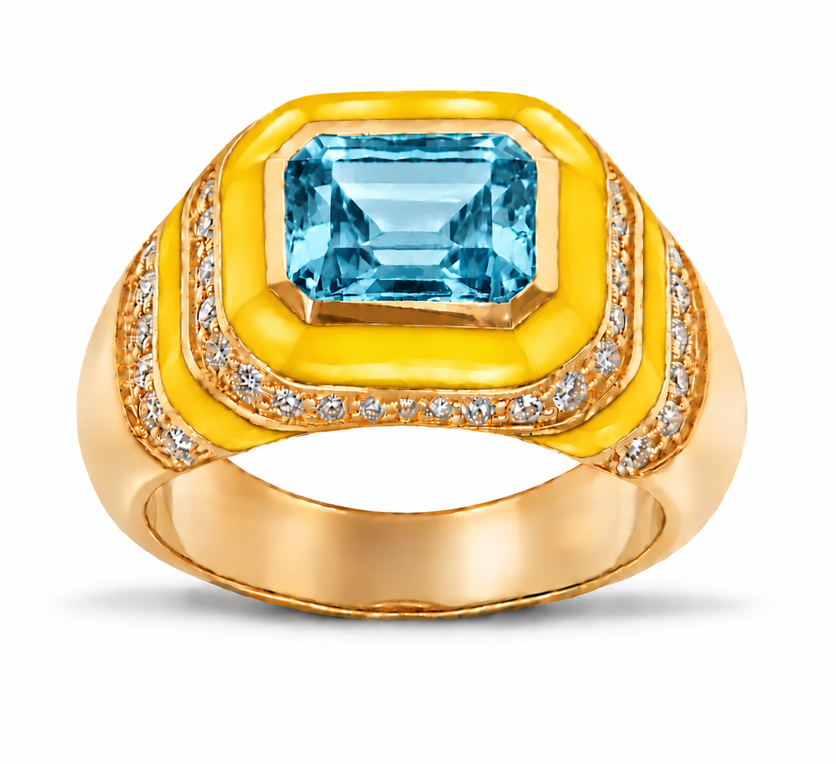 Kyma Dome Ring 18K Yellow Gold THOA001