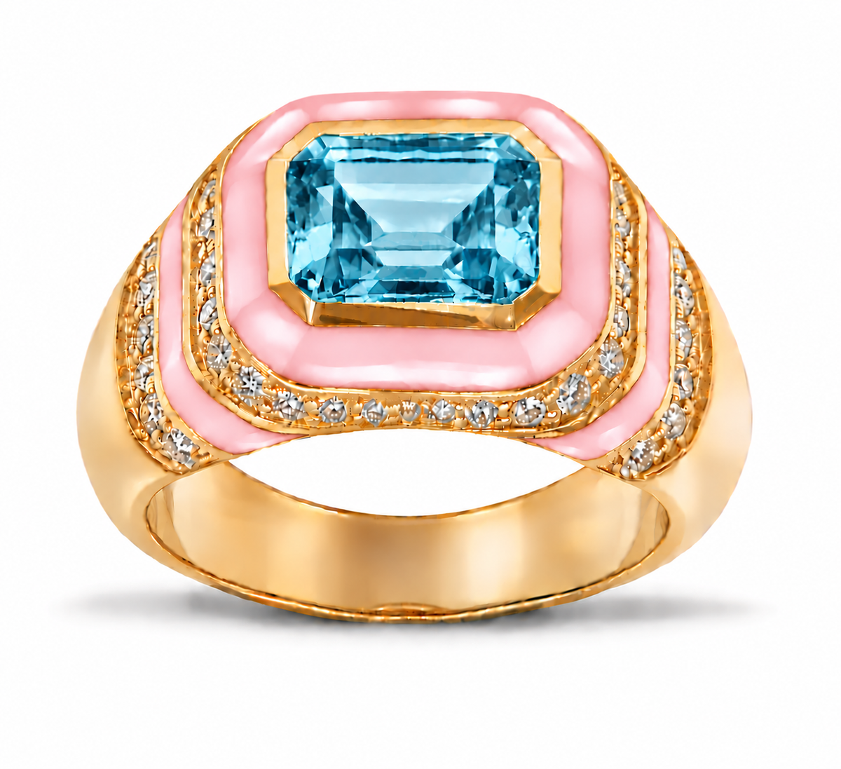 Kyma Dome Ring 18K Yellow Gold THOA001