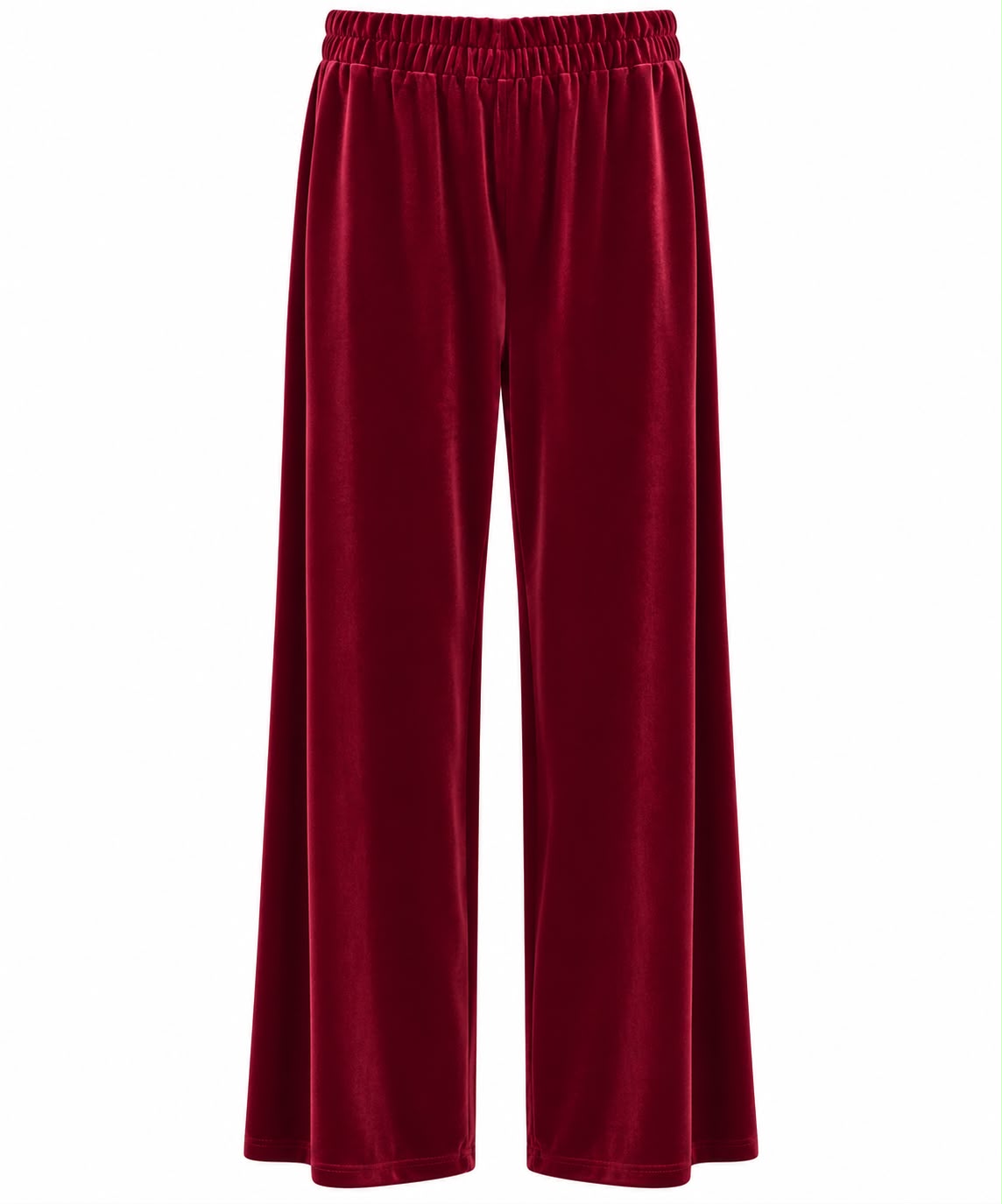 TROUSER SILK VELVET BURGUNDY MCL13559