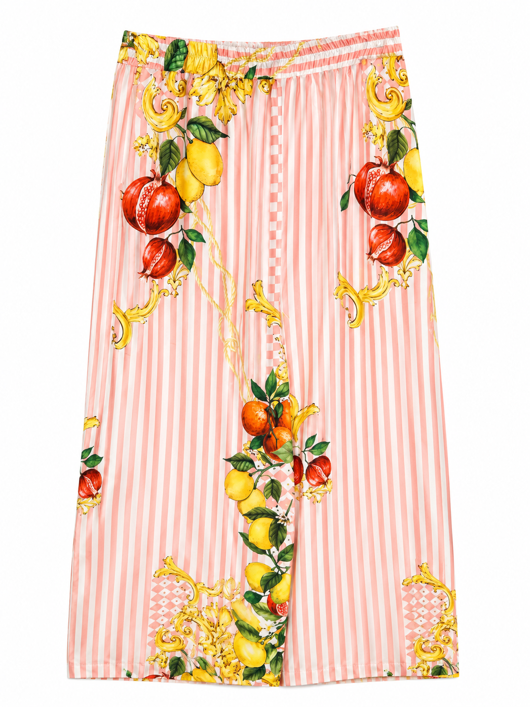 TROUSER PLACEMENT STRIPES LEMON PINK YELLOW MCL11777